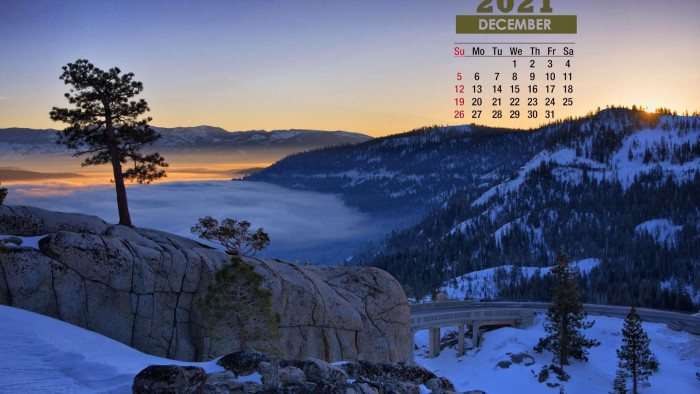 December 2021 Calendar HD Wallpaper 72198 - Baltana
