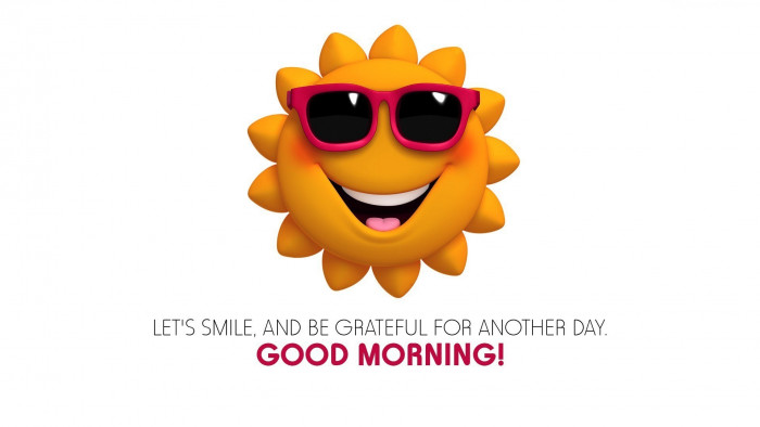 Smiling Emoji Good Morning Quotes Wallpaper 00864 - Baltana