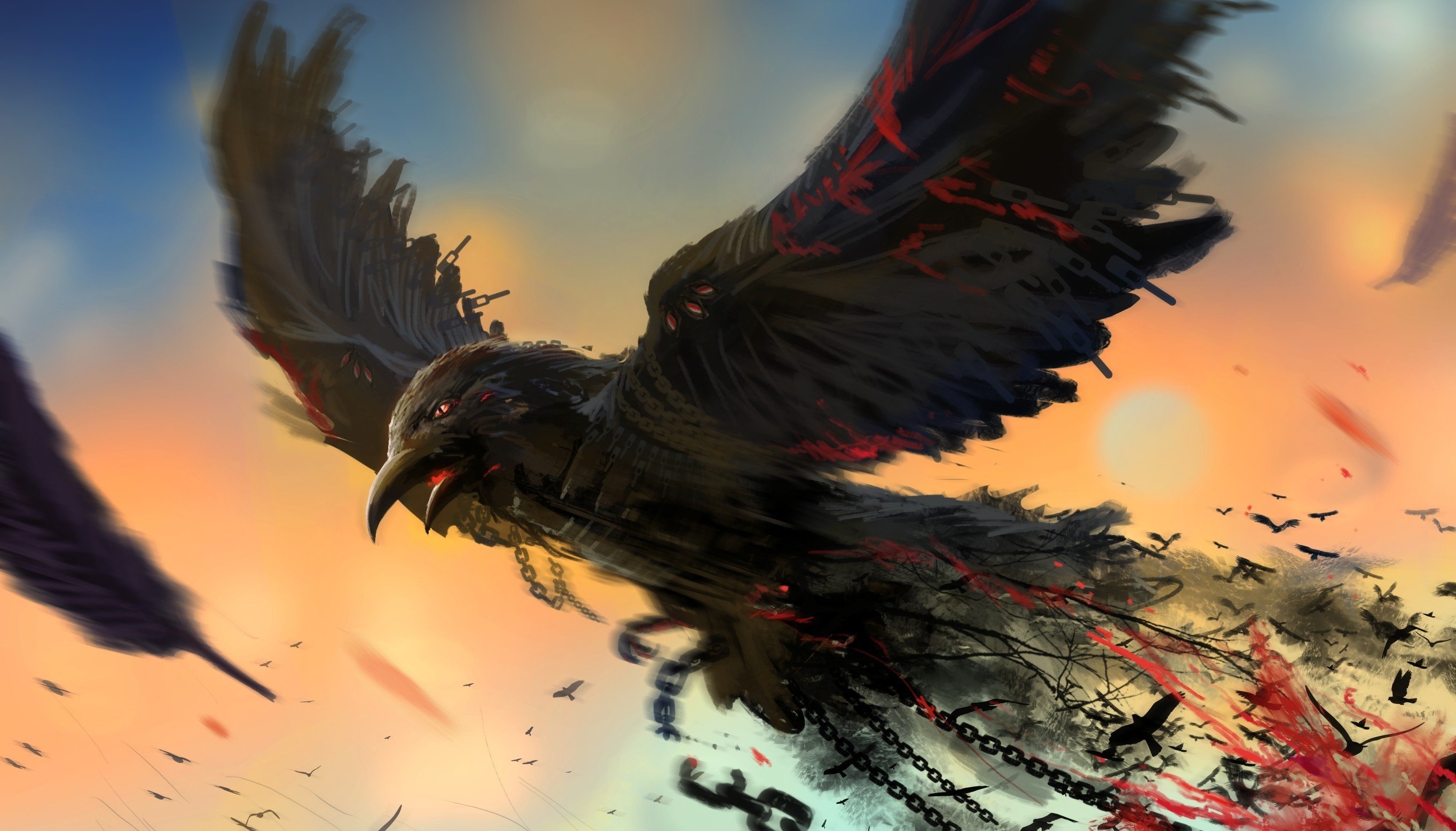 Raven HD Background Wallpaper 