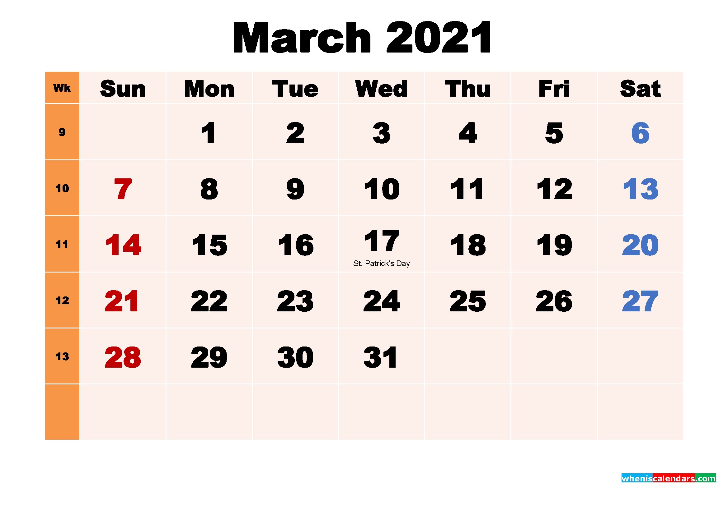Календарь на март 25 года