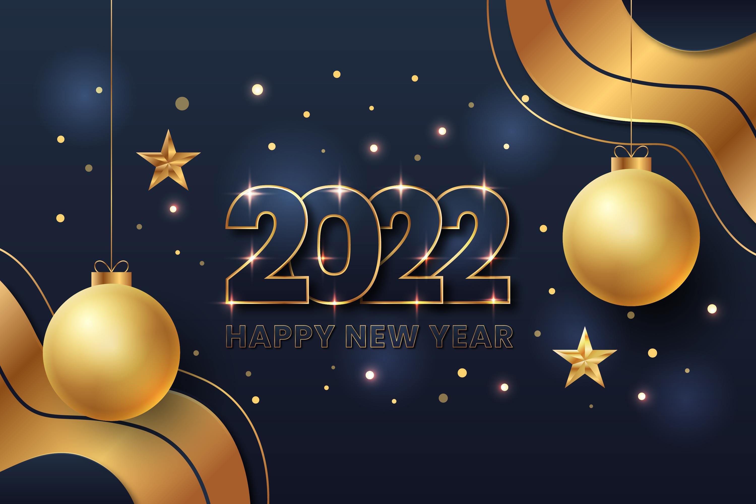 Happy New Year 2022 Background Wallpaper 