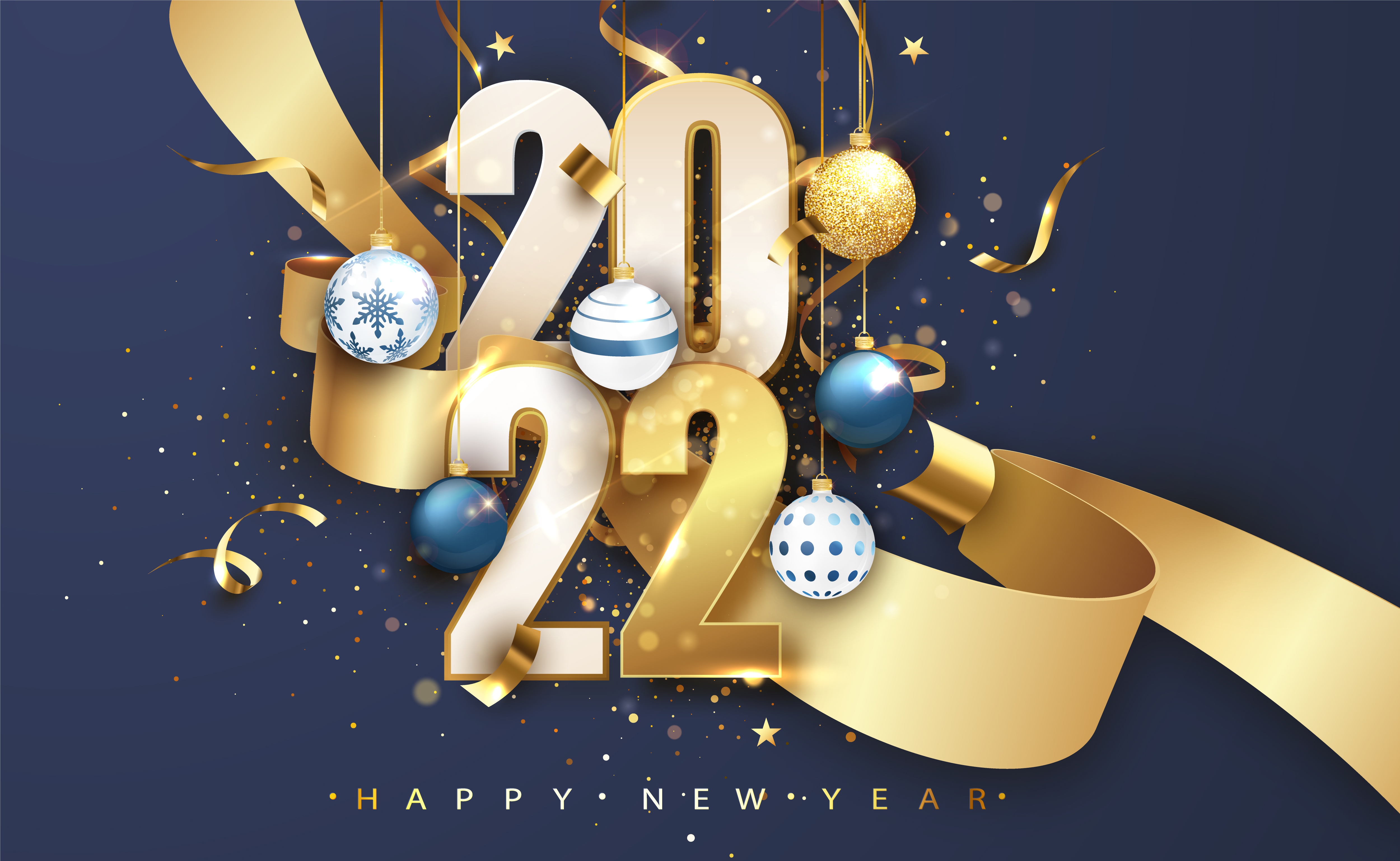 New Year 2022 4K Background HD Wallpapers 