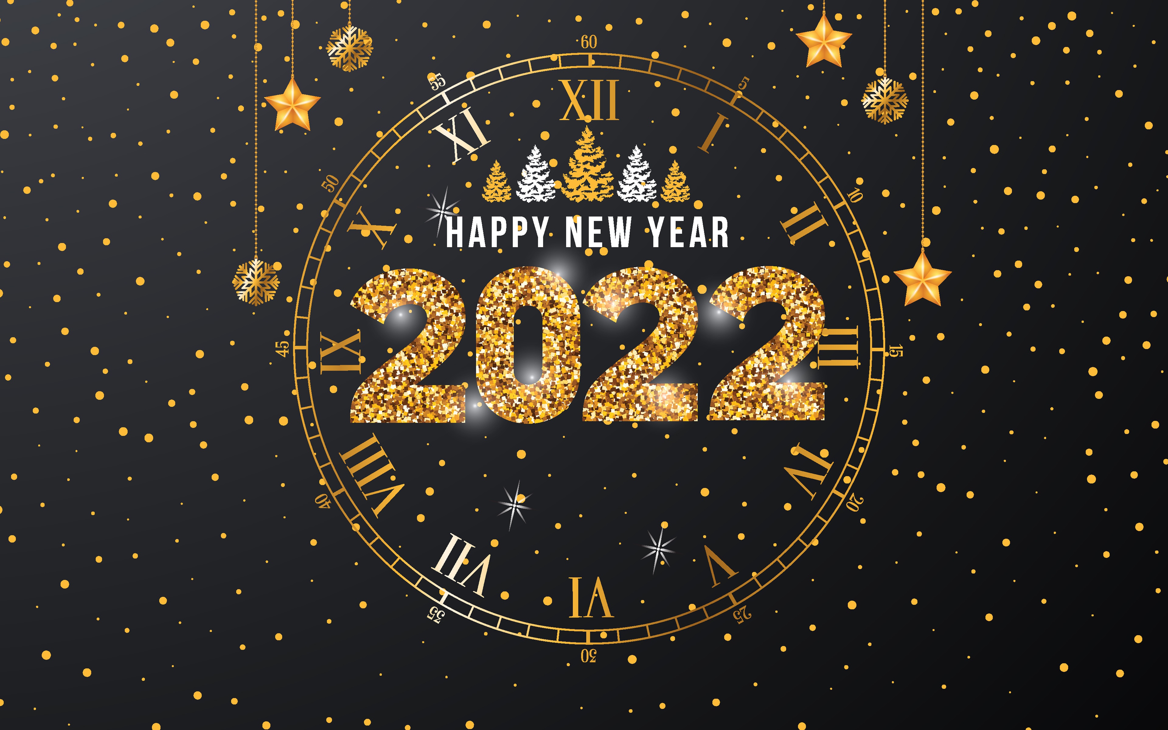 New Year 2022 4K Desktop Wallpaper 