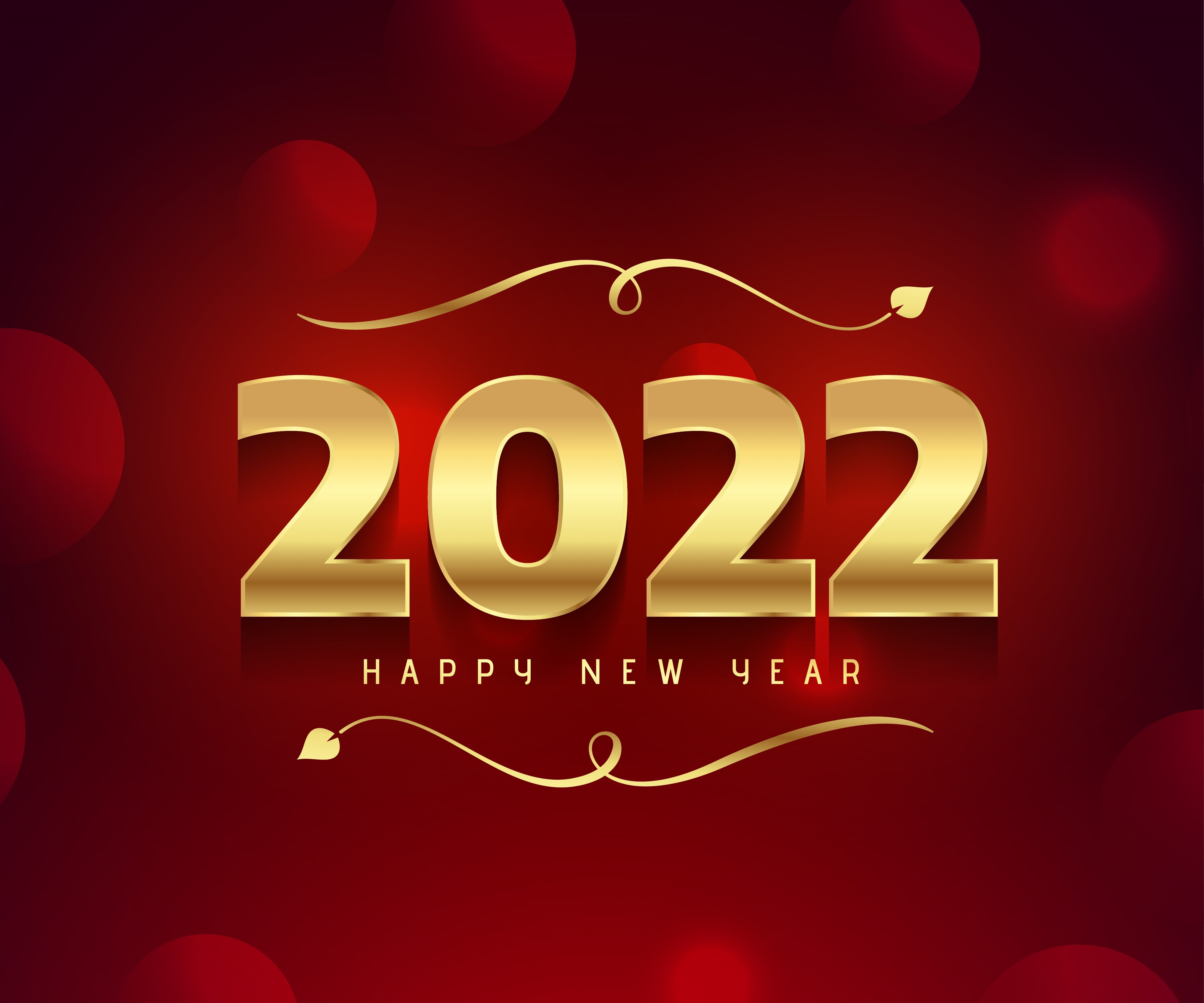 New Year 2022 4K HD Desktop Wallpaper 