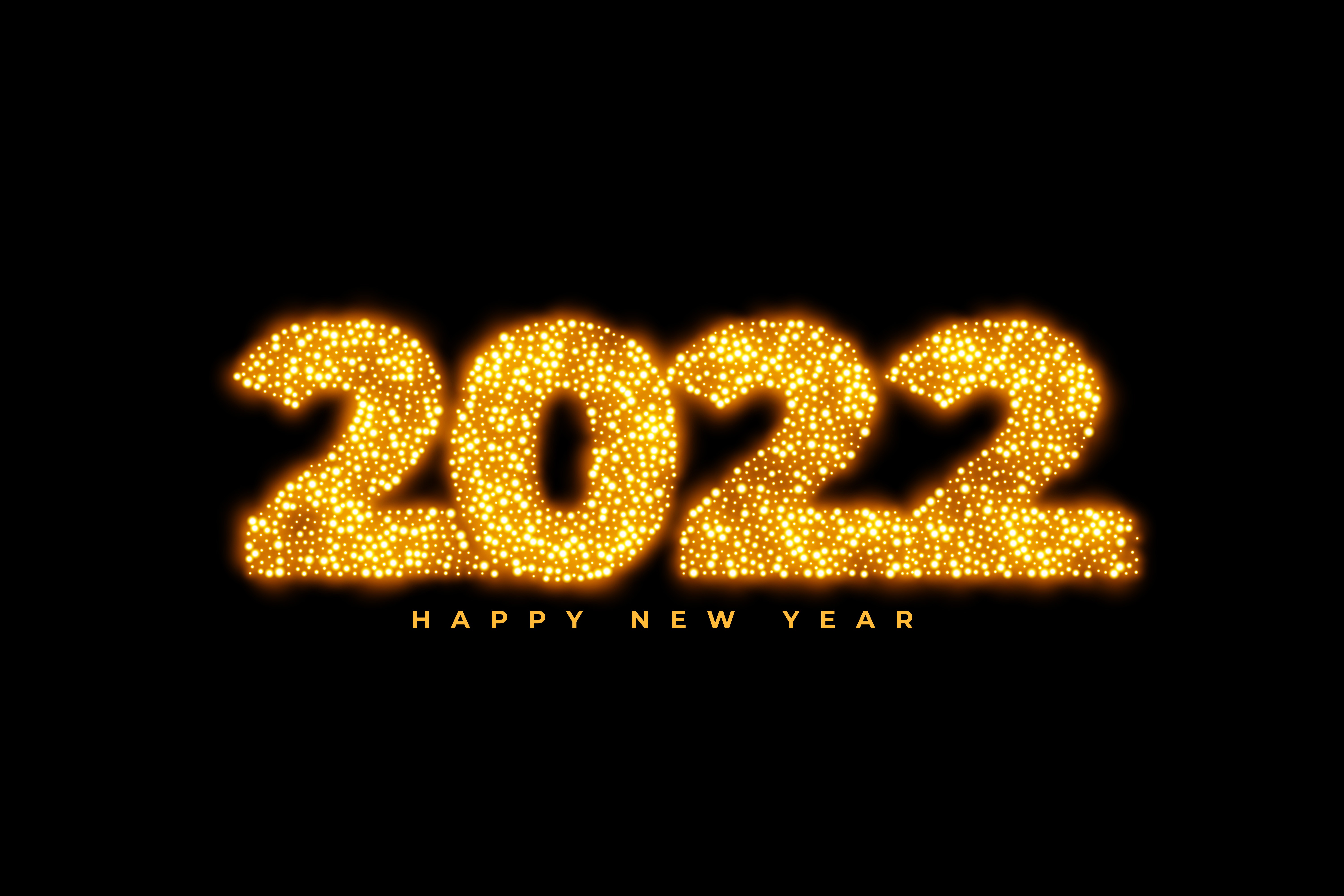New Year 2022 5K Background Wallpaper 