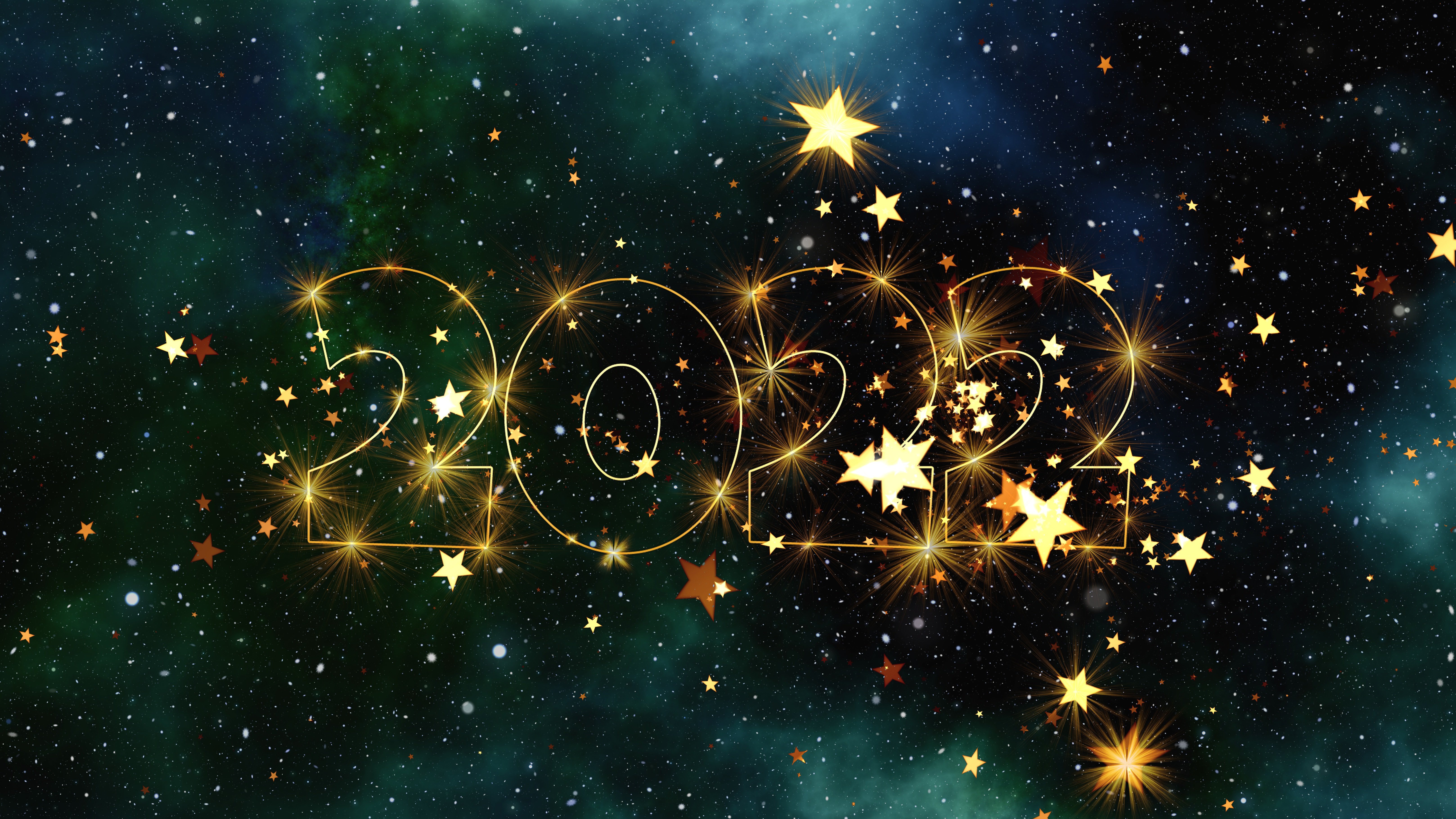 New Year 2022 5K Desktop HD Wallpaper 