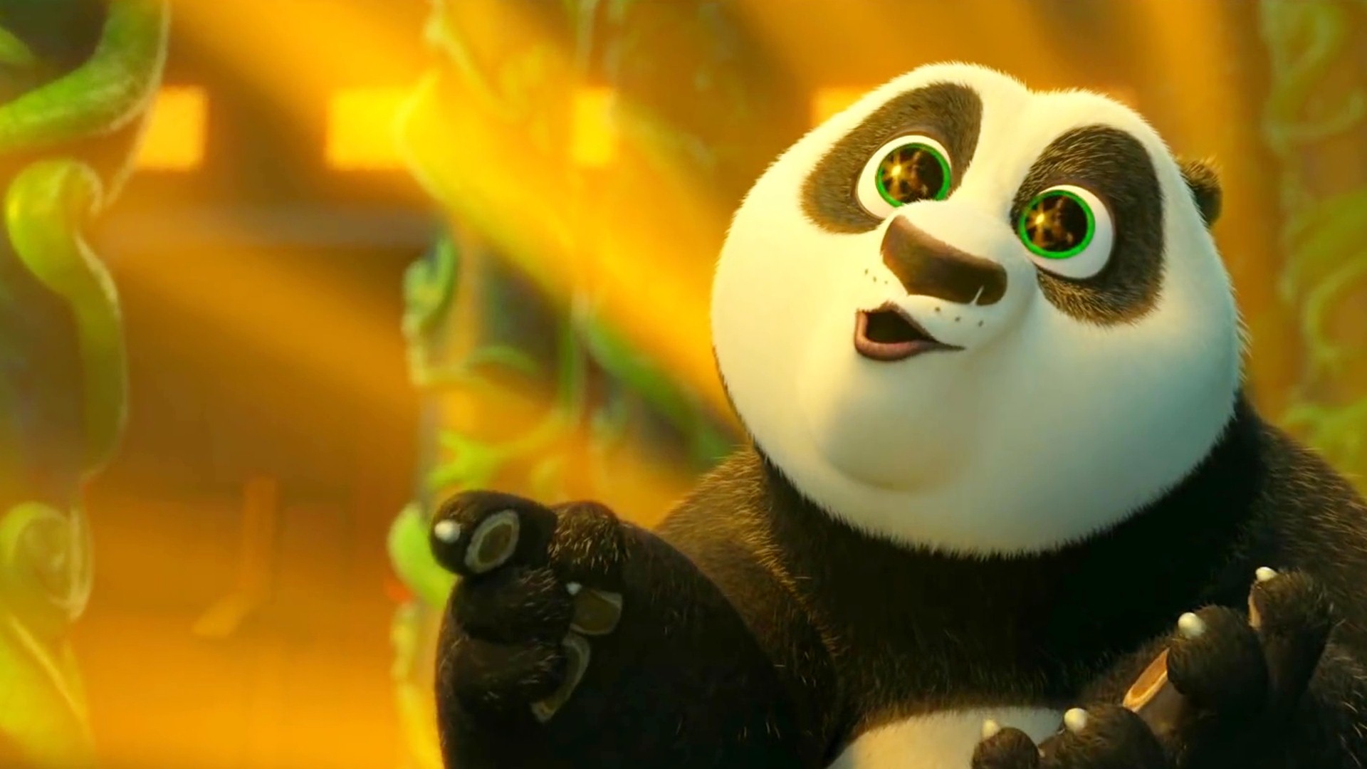 Cute Po In Kung Fu Panda 3 Wallpaper 