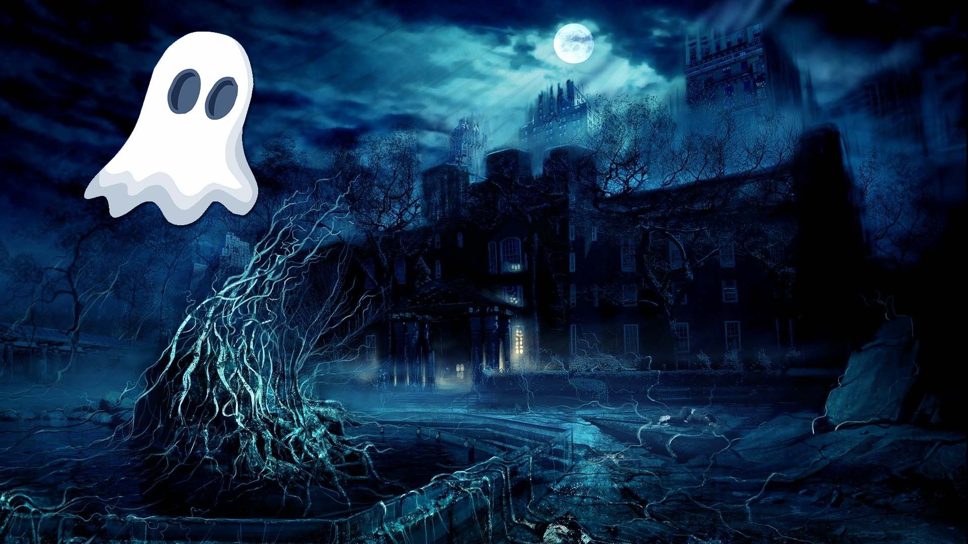 Halloween Ghost HD Wallpaper.