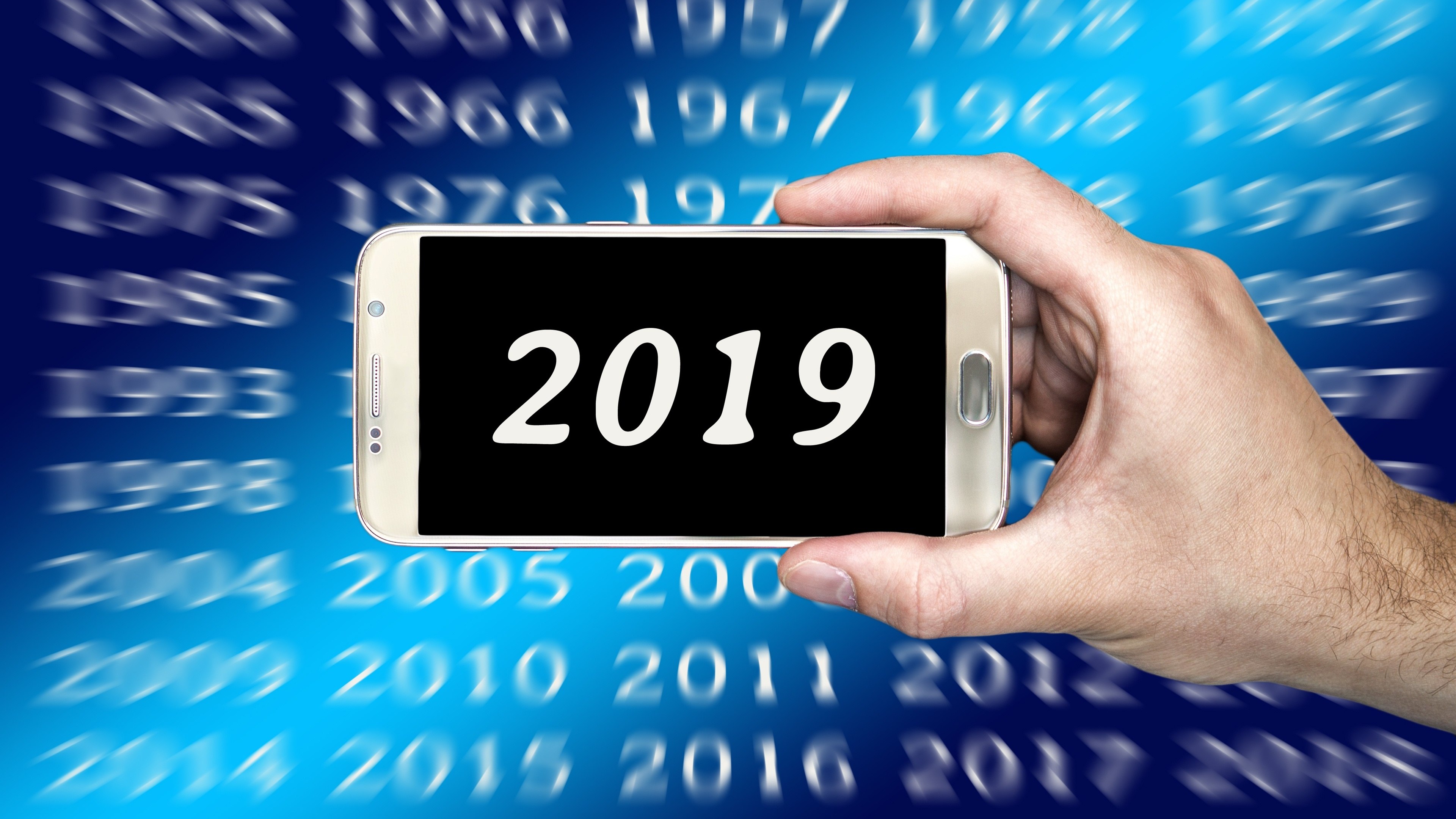 4K Smartphone 2019 New Year Day Wallpaper 