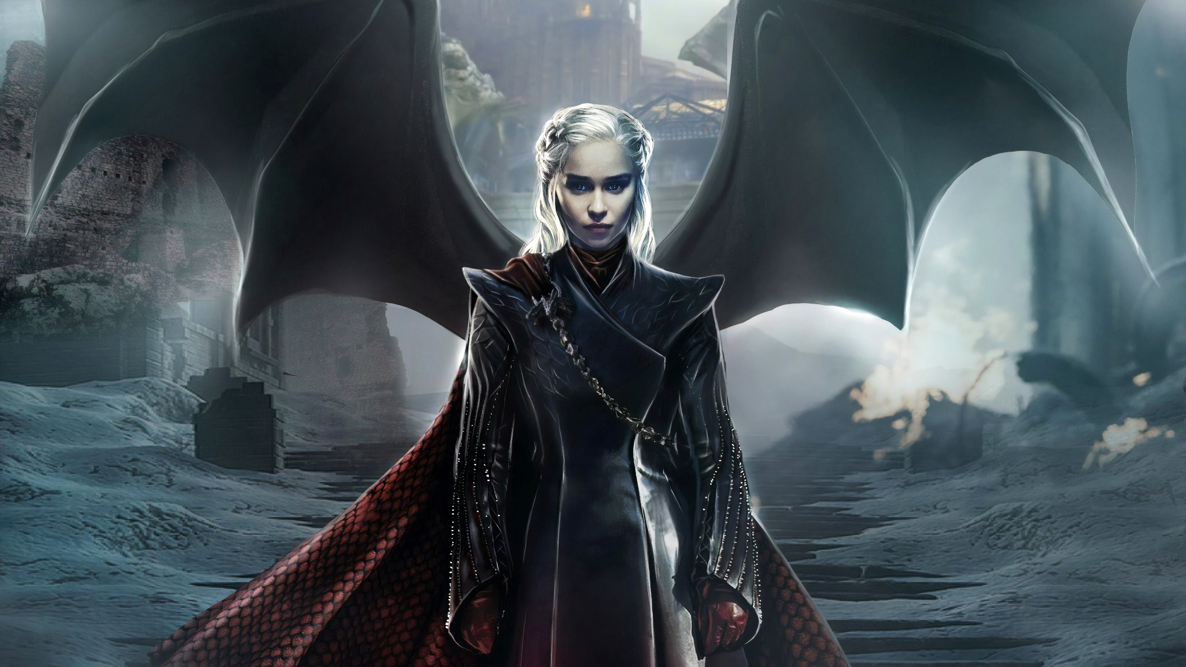 Daenerys Targaryen Queen Of Dragons Wallpaper 
