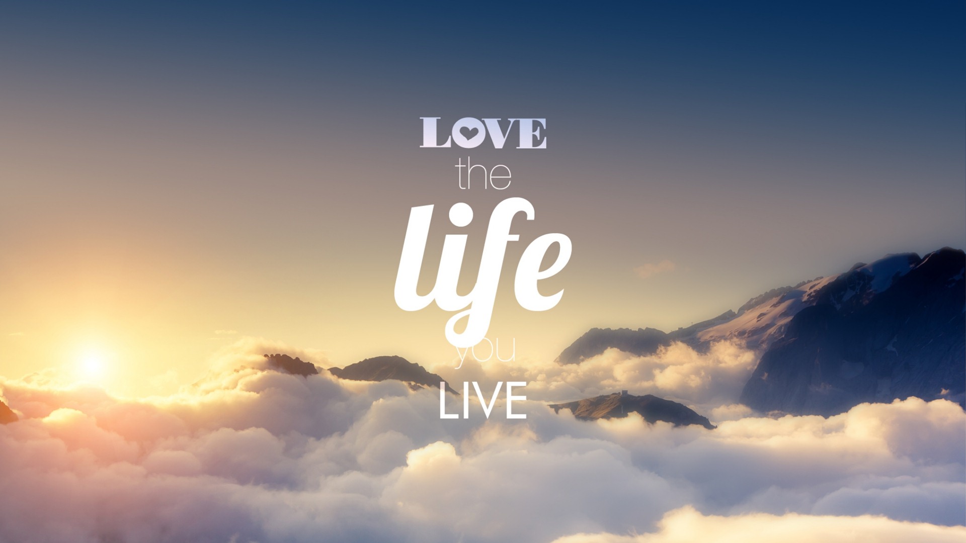 Love The Life You Live Quotes Wallpaper 