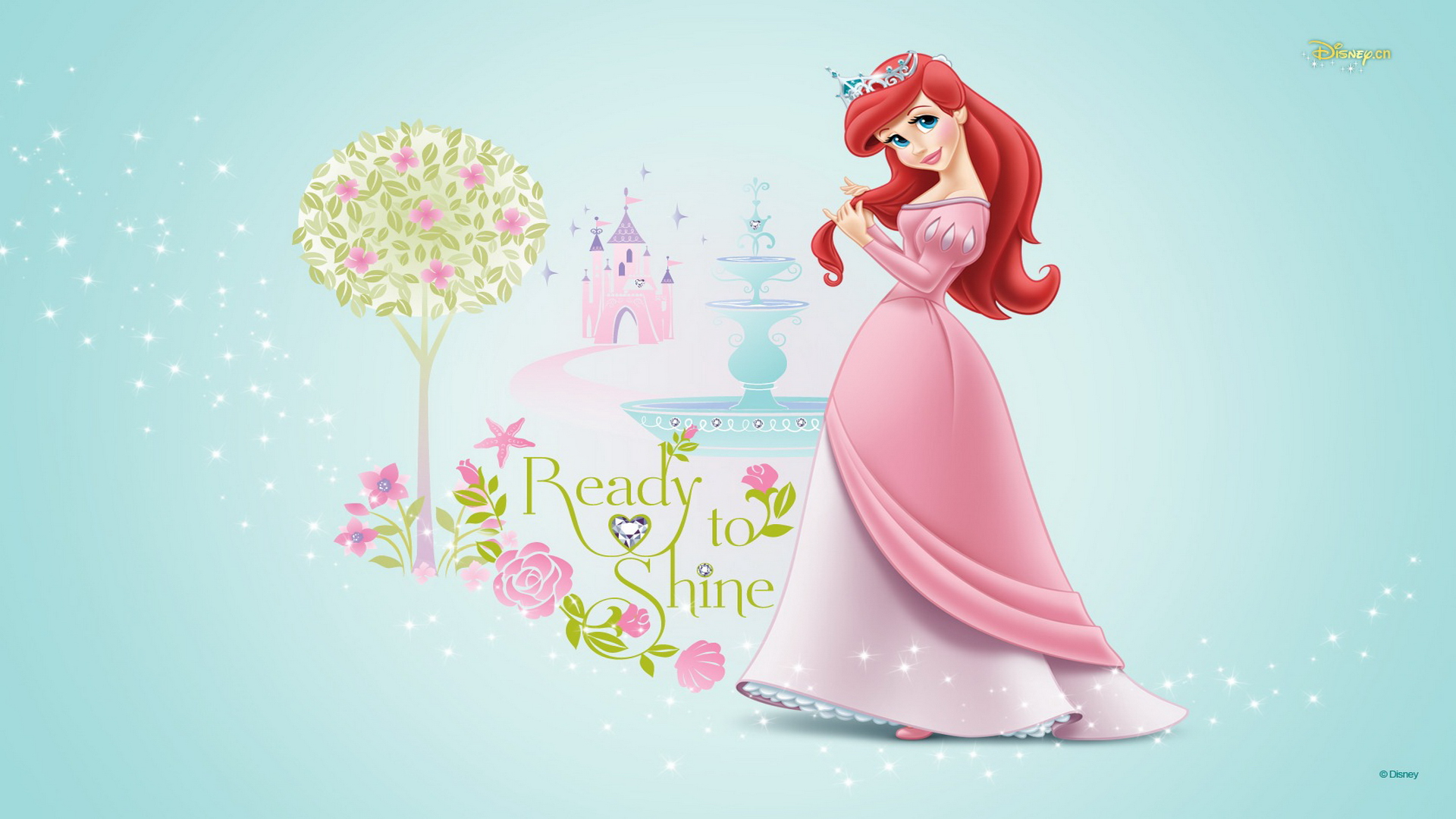 Disney Princess Ariel Background Wallpaper.