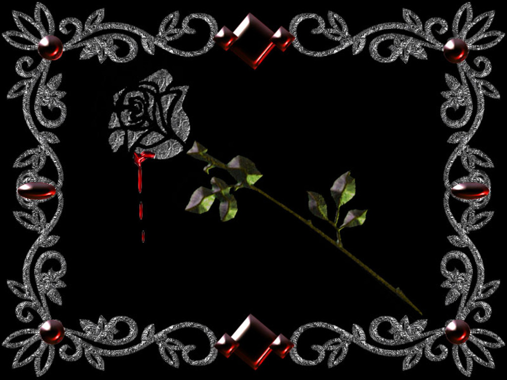 Gothic Rose High Definition Wallpaper.
