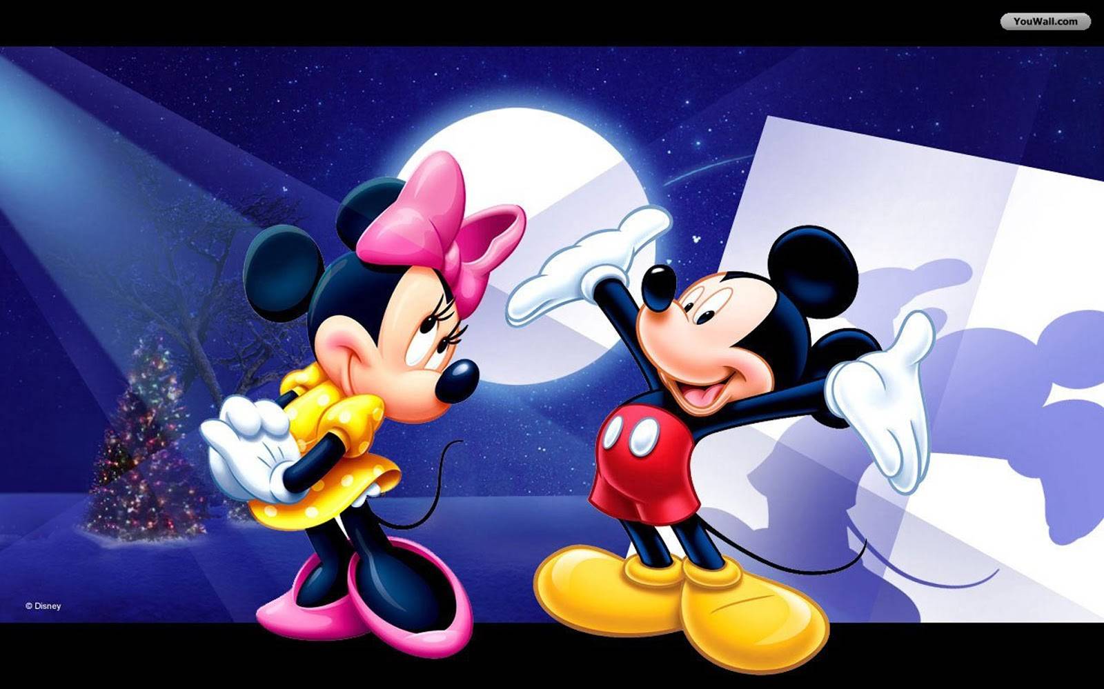 Mickey Mouse And Minnie Love Couple Wallpaper Hd : Wallpapers13.com