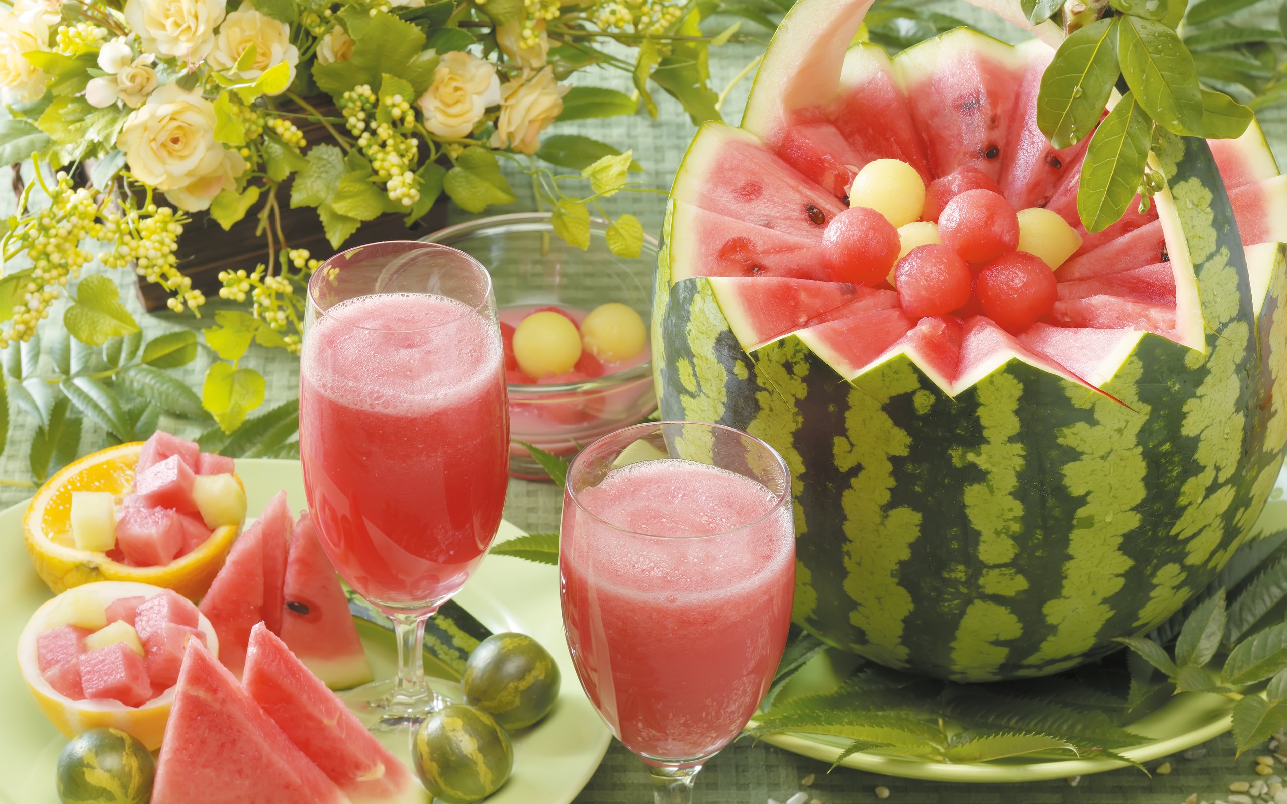 Watermelon Juice Desktop Wallpaper 