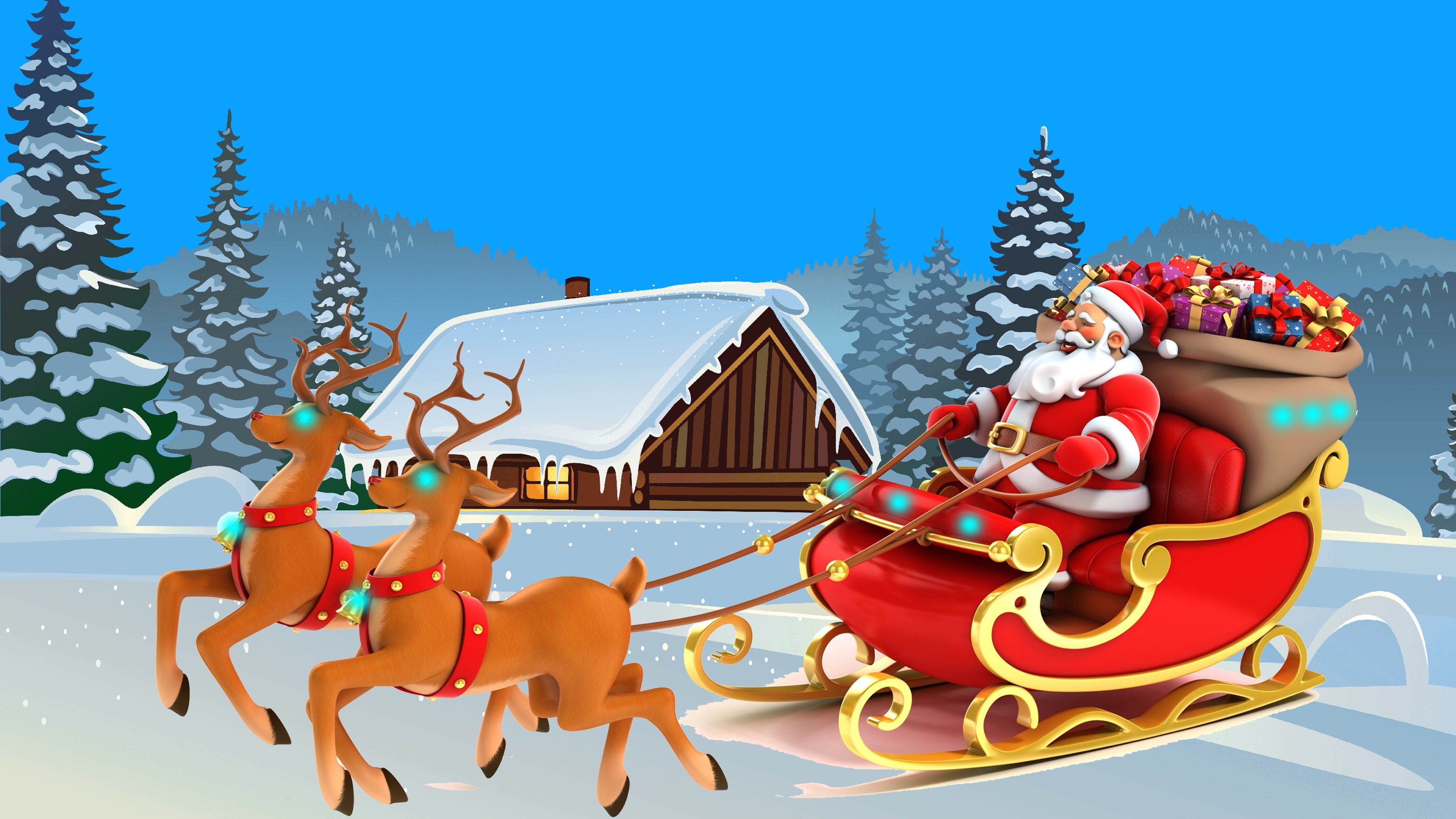 4K Reindeer HD Wallpaper 