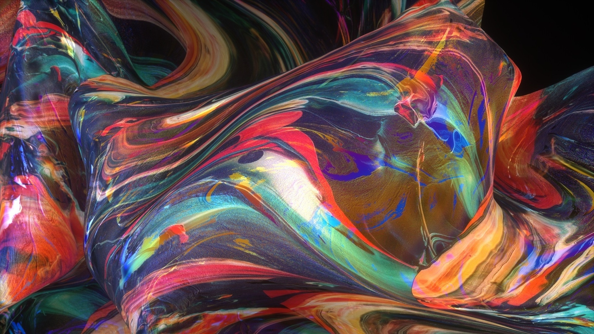 Multicolored Liquid Wallpaper 