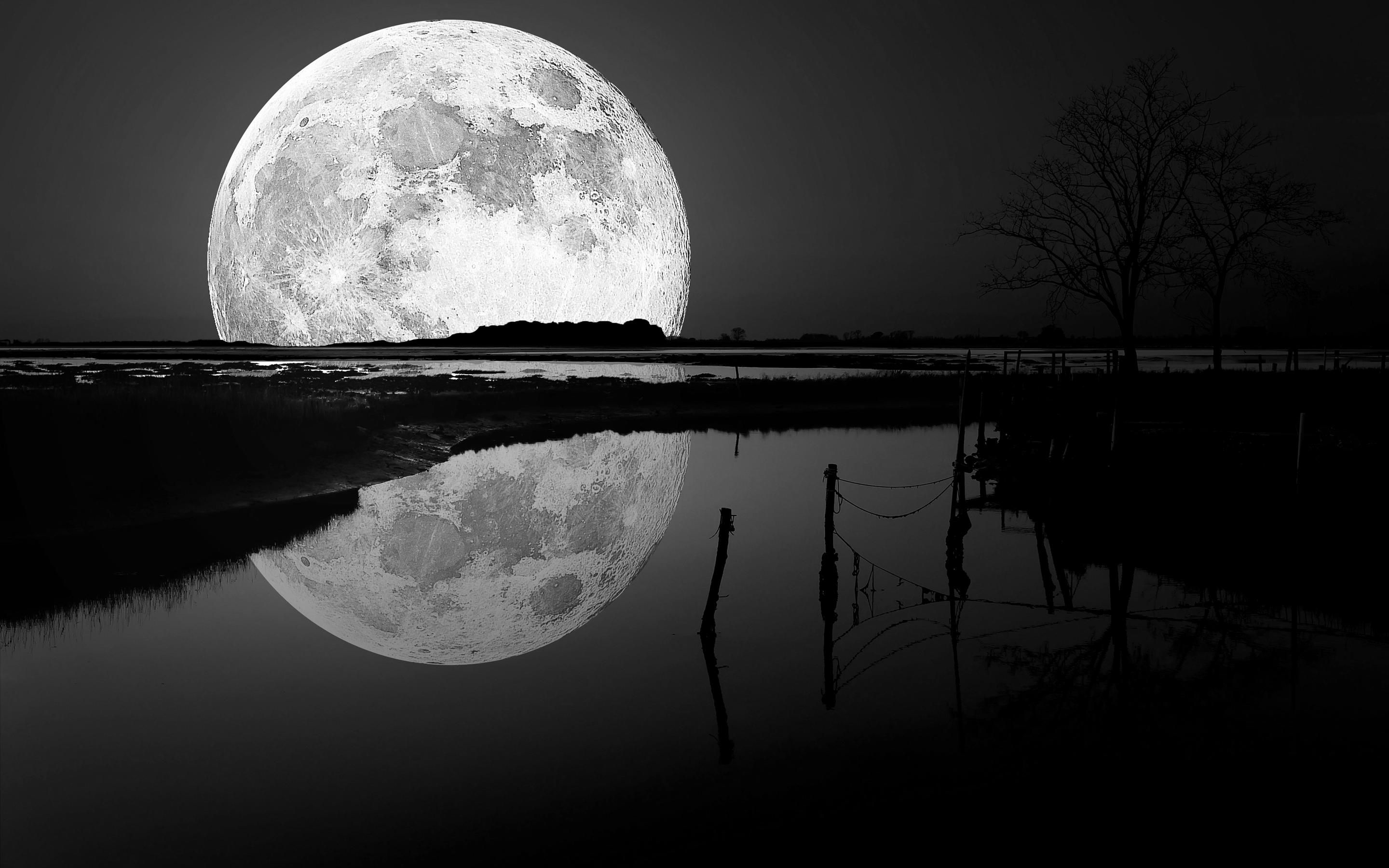 Moon Landscape Sky Background, Moon, Sky, Full Moon Background Image And  Wallpaper for Free Download