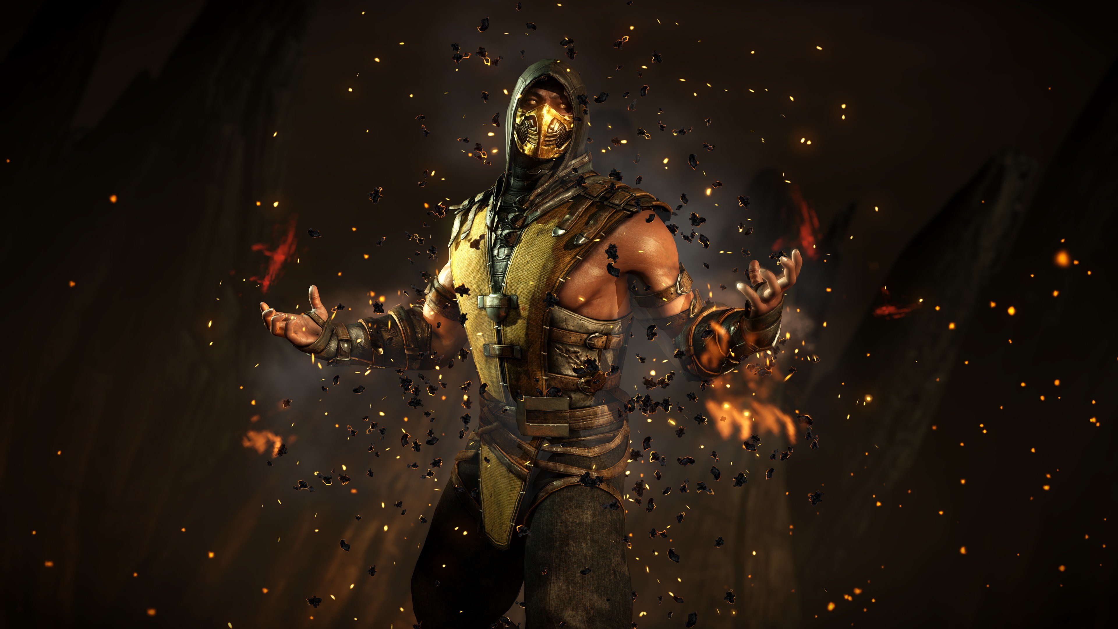 Scorpion Mortal Kombat Wallpaper 3840x2160 