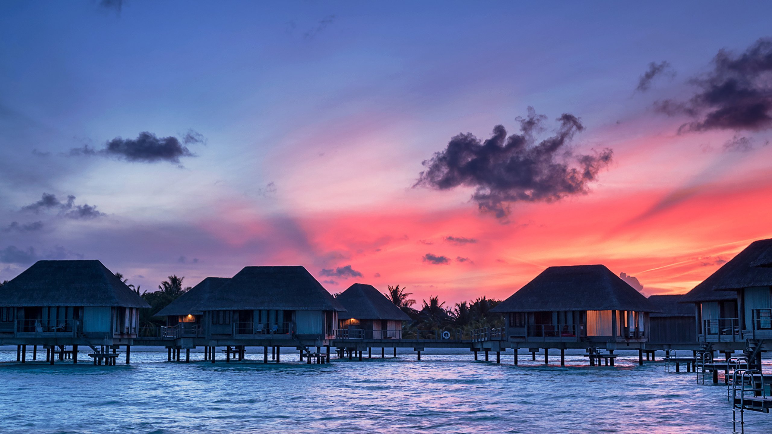 Sunset From Maldives Wallpaper