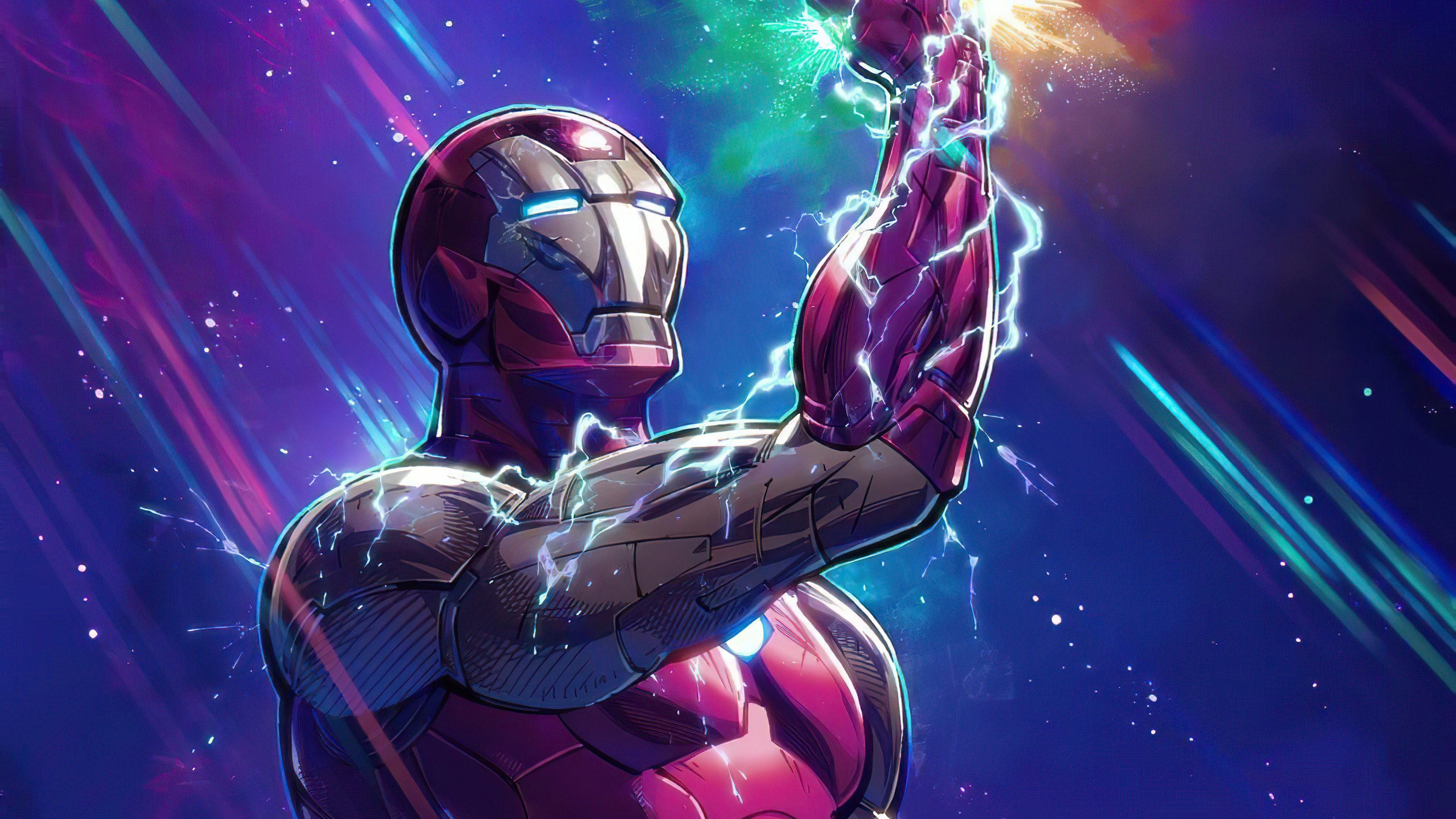 Iron Man 4K Background Wallpaper.