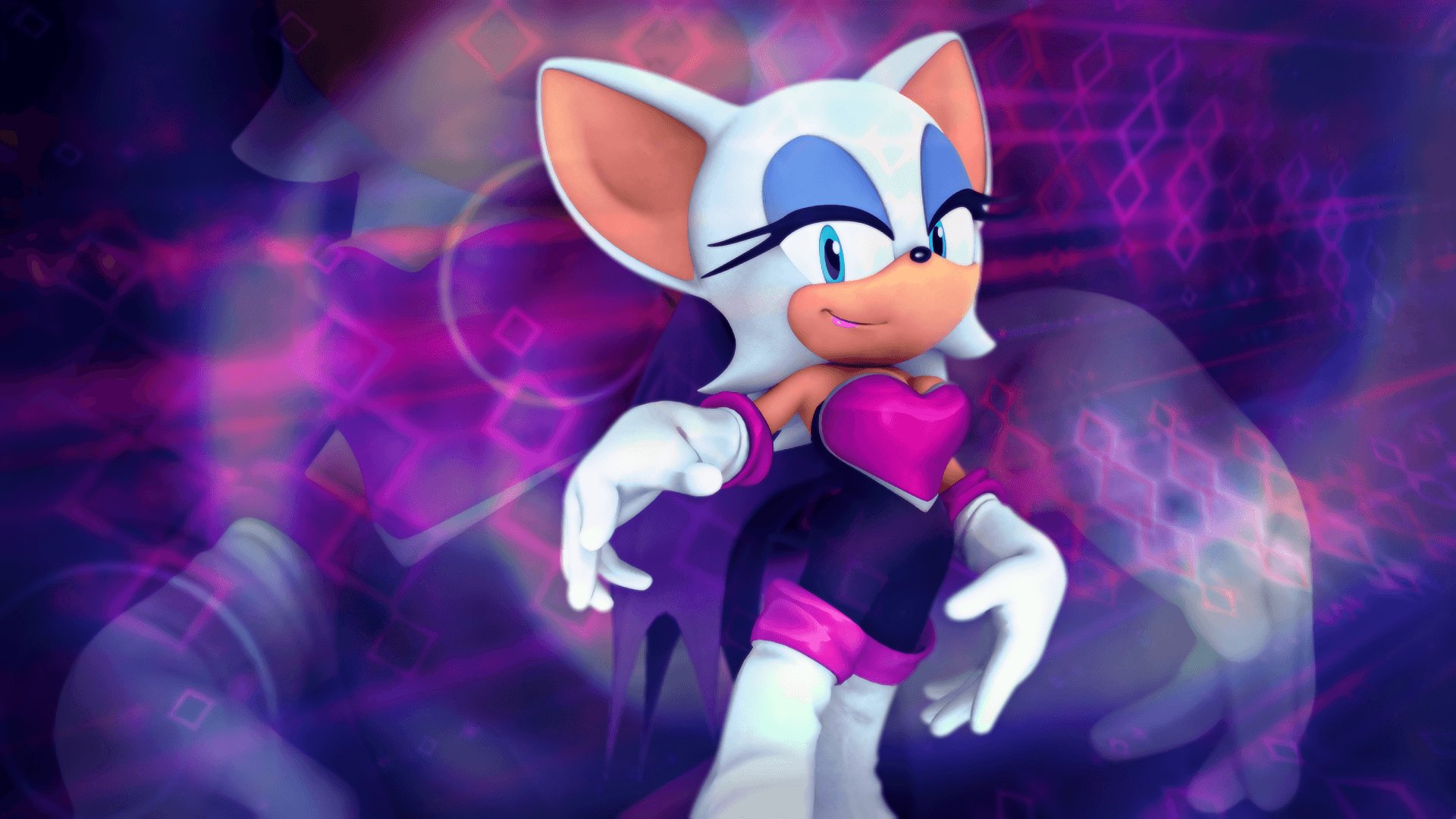 Sonic X Rouge The Bat Background Wallpapers 