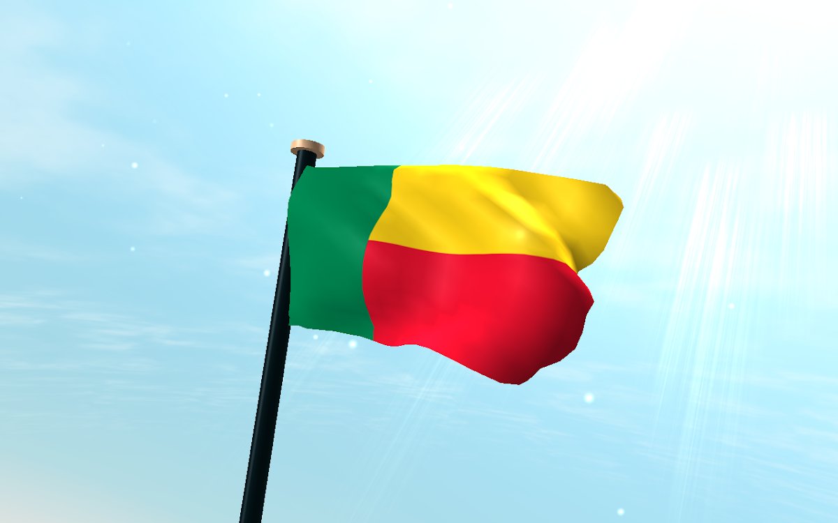 Benin Flag Background Wallpaper 