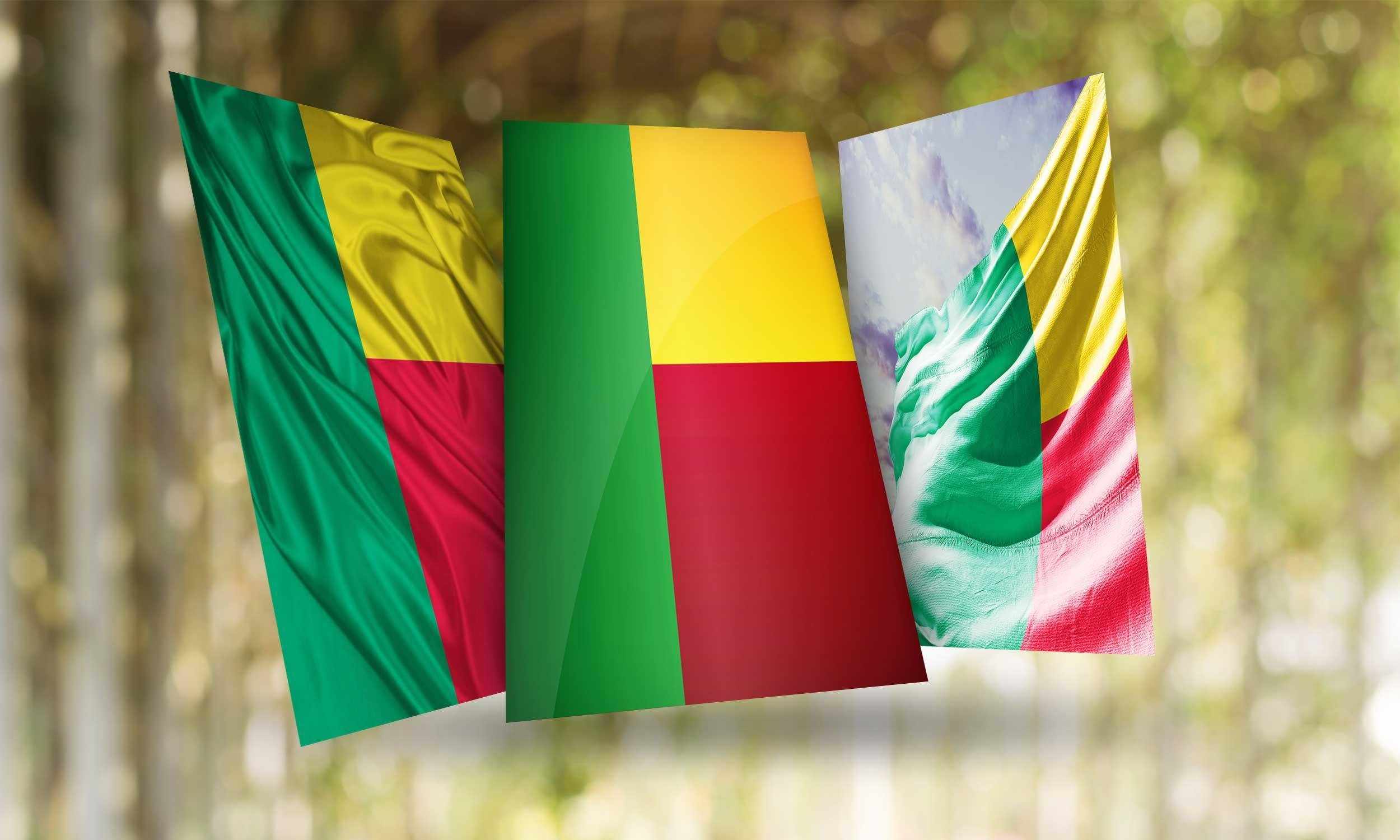 Benin Flag Background Wallpapers 