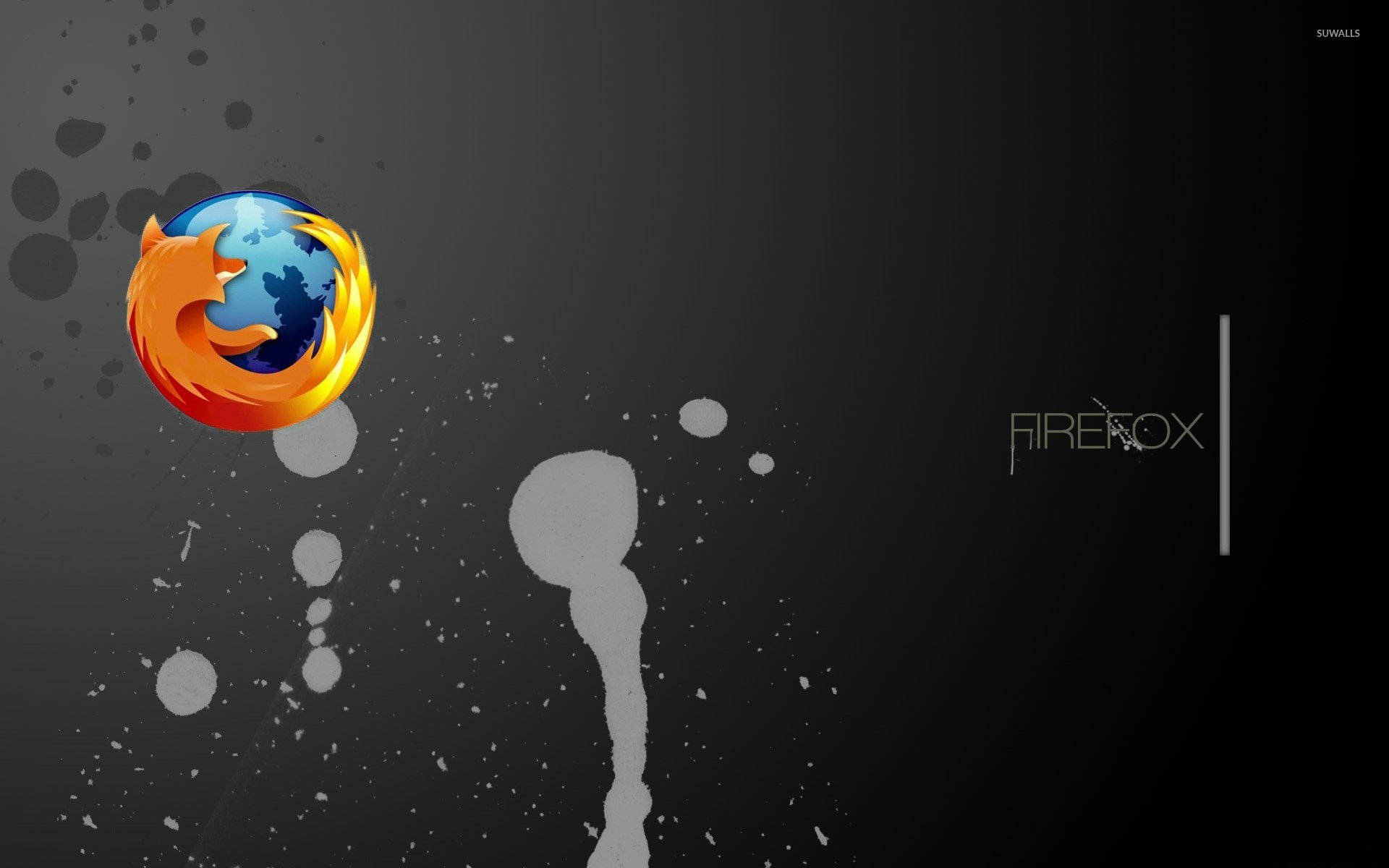Dark Firefox HD Background Wallpaper 