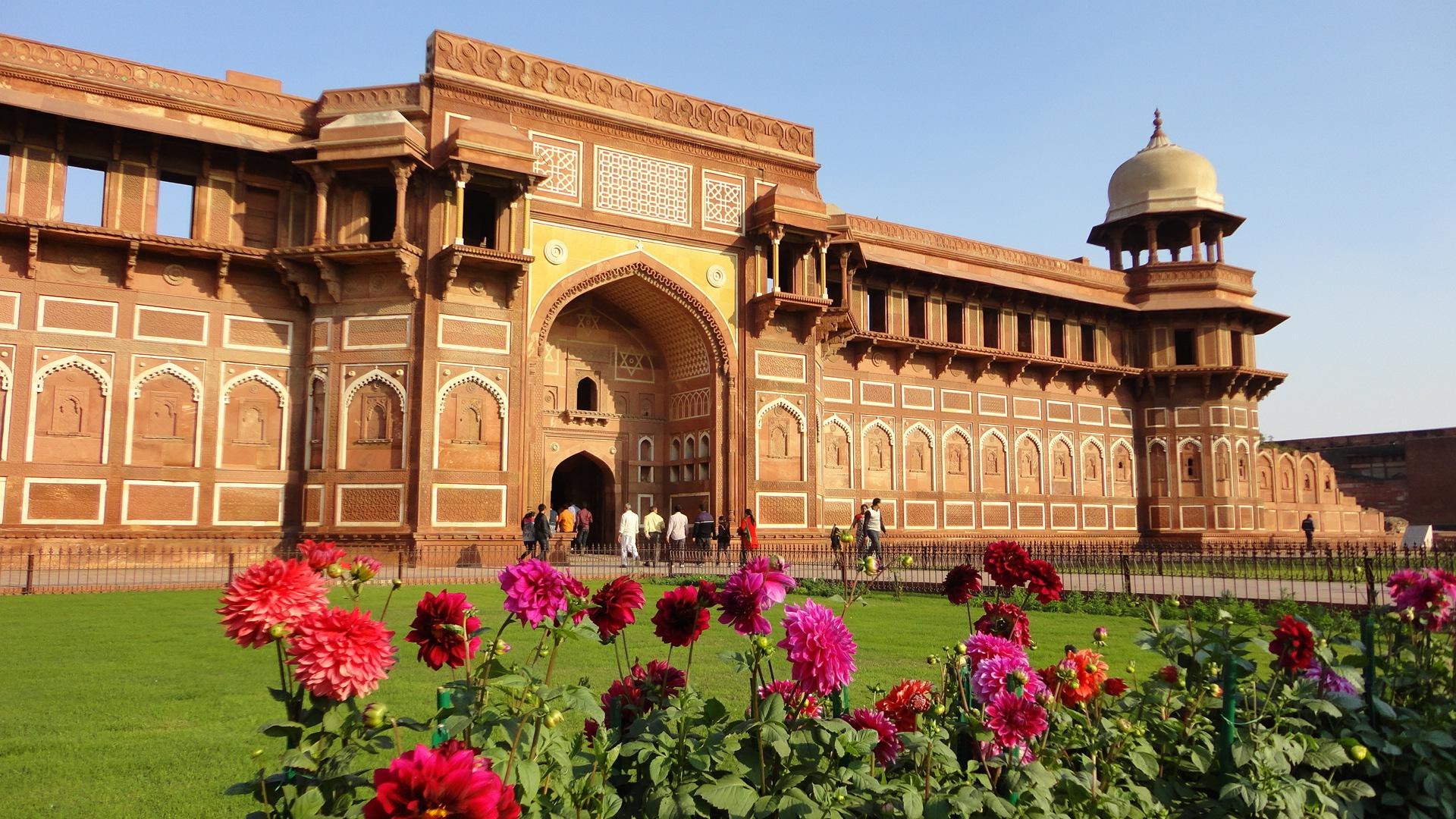 Agra Fort Tourism Background Wallpaper 
