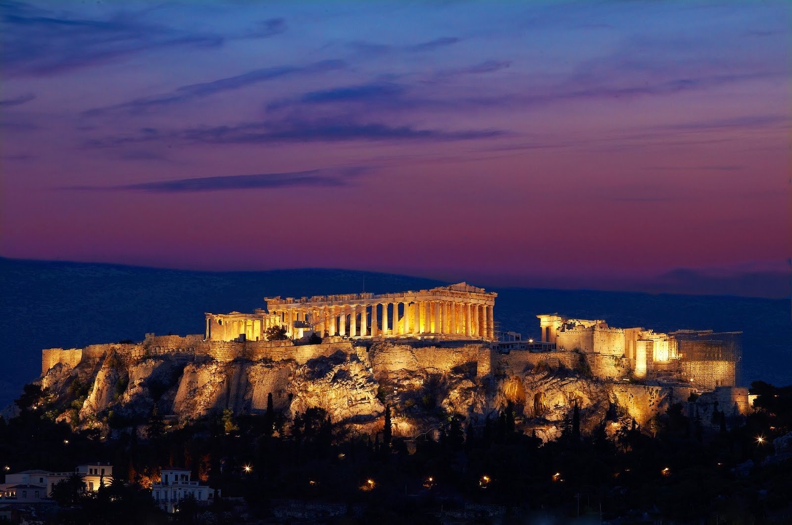 Athens Skyline Desktop Wallpaper 