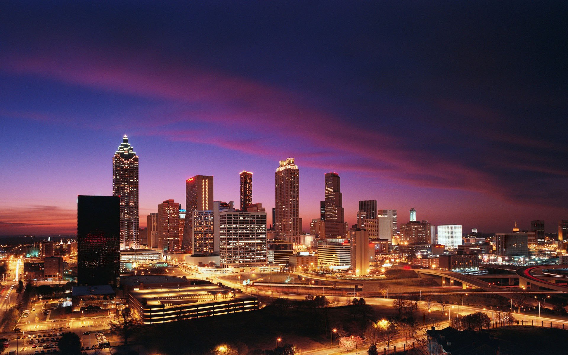 Atlanta Skyline Background Wallpaper 