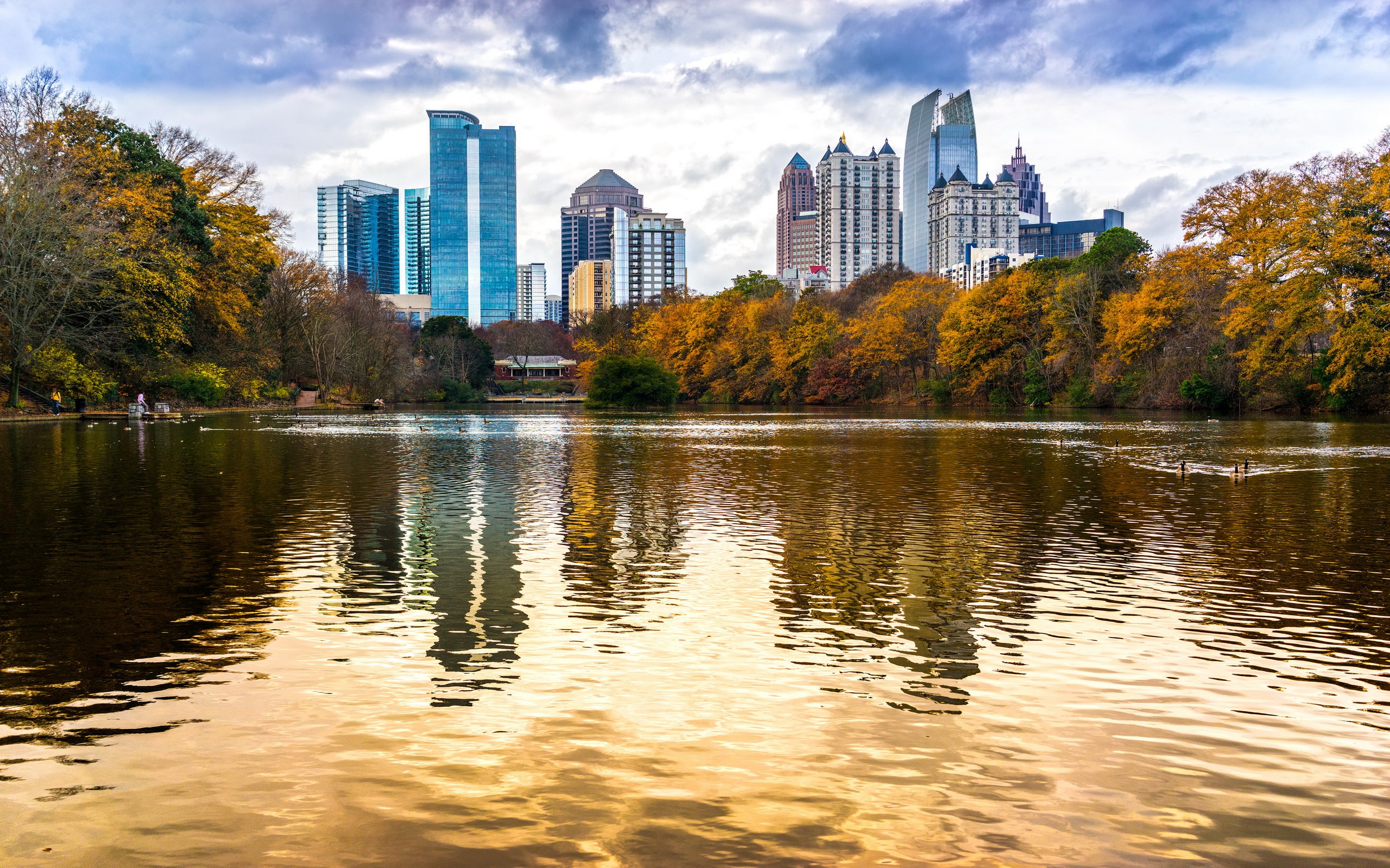 Atlanta Skyline HD Desktop Wallpaper 
