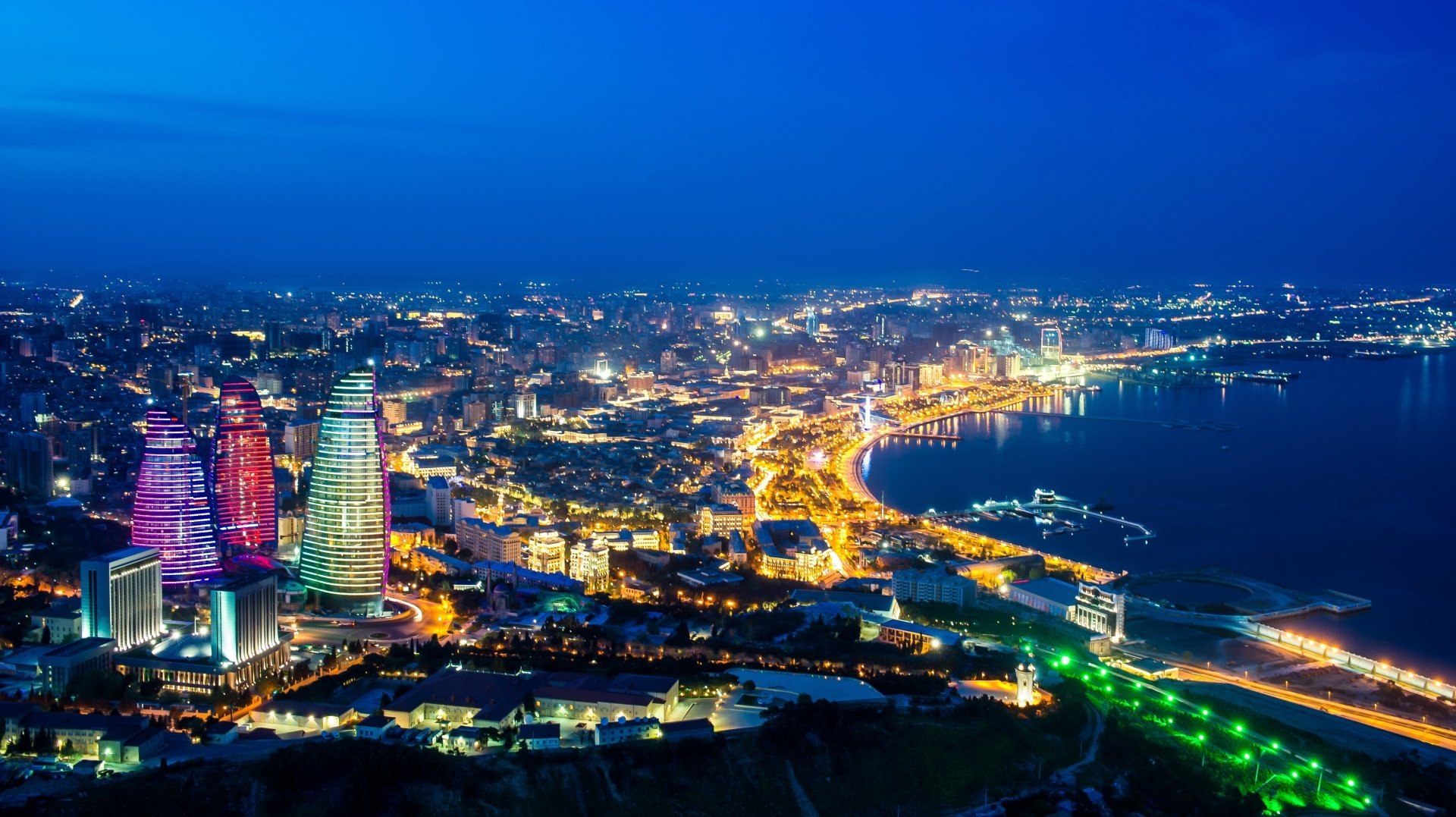 Baku Skyline HD Wallpapers 