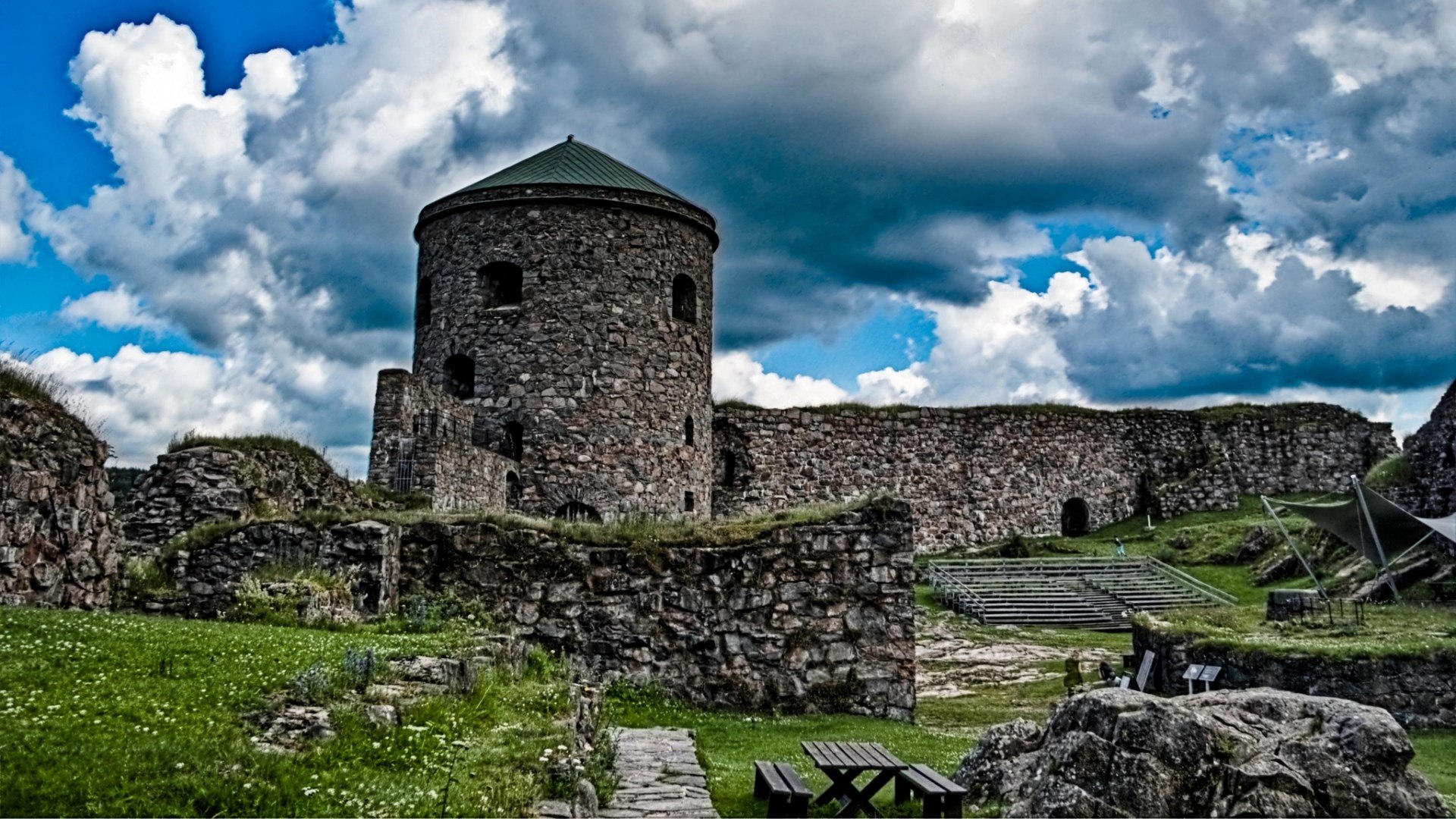 Bohus Fortress Background Wallpaper 