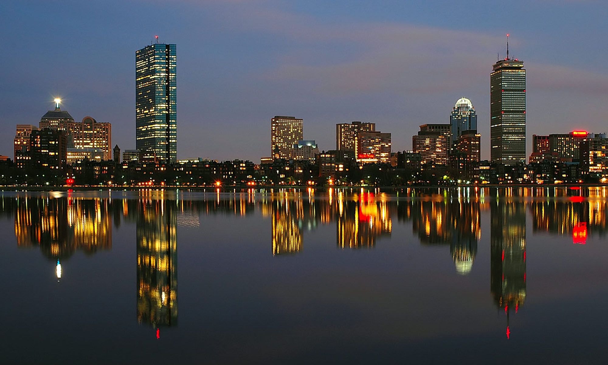 Boston Skyline Background Wallpaper 