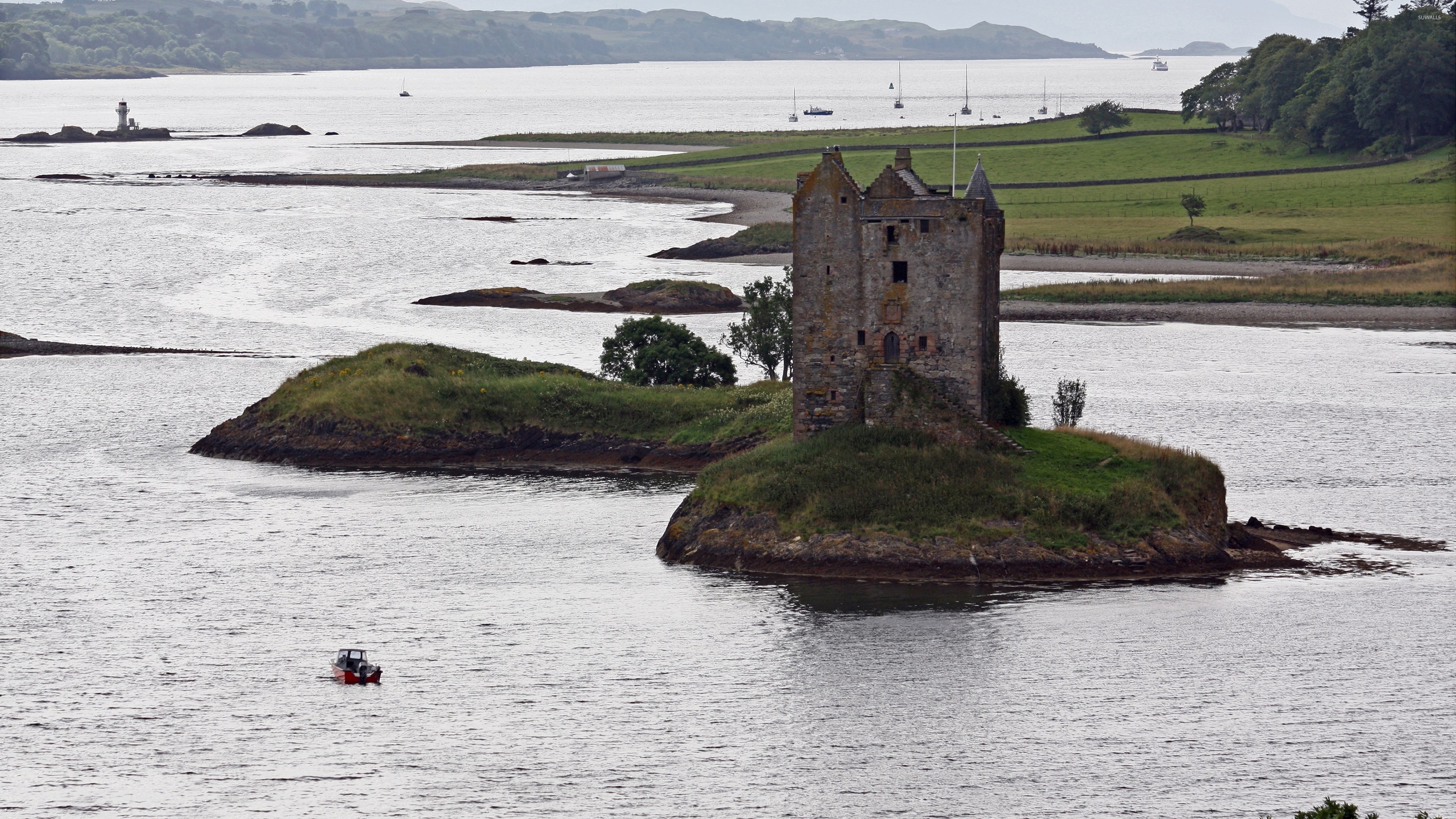 Castle Stalker Architecture Widescreen Wallpapers 