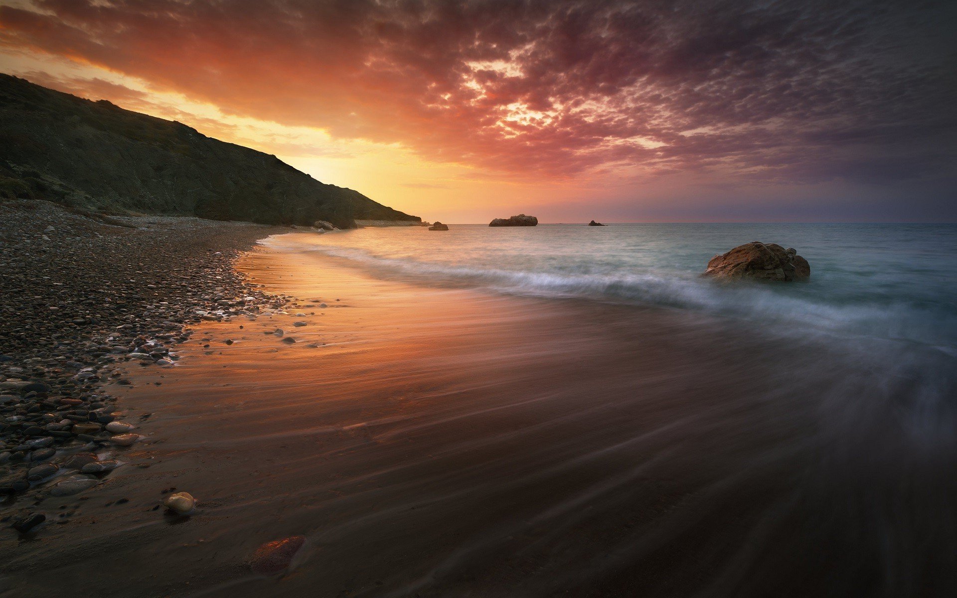 Cyprus Beach Desktop HD Wallpaper 