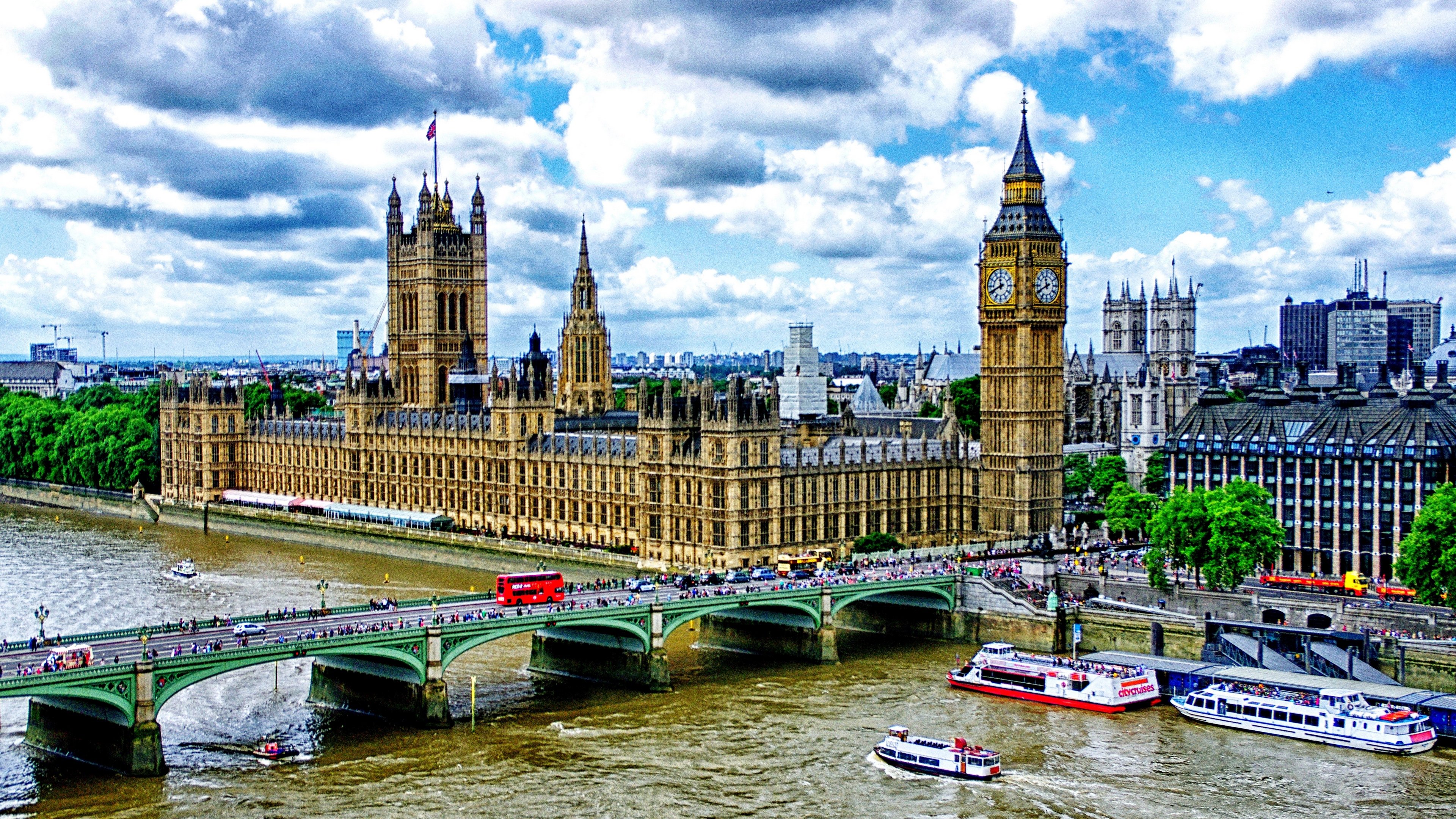 Houses of Parliament Building Background Wallpaper 
