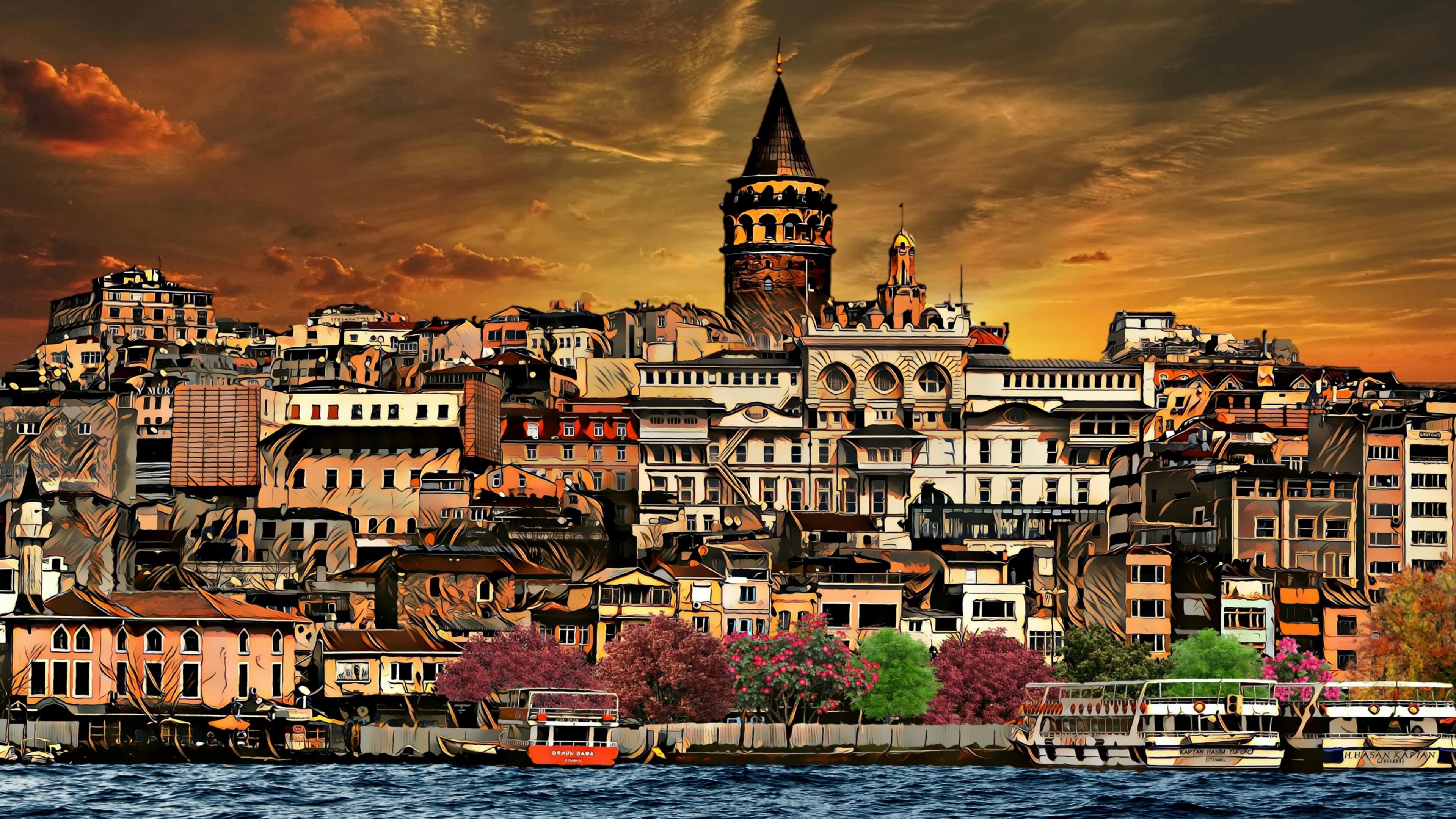 Istanbul Background Wallpaper 
