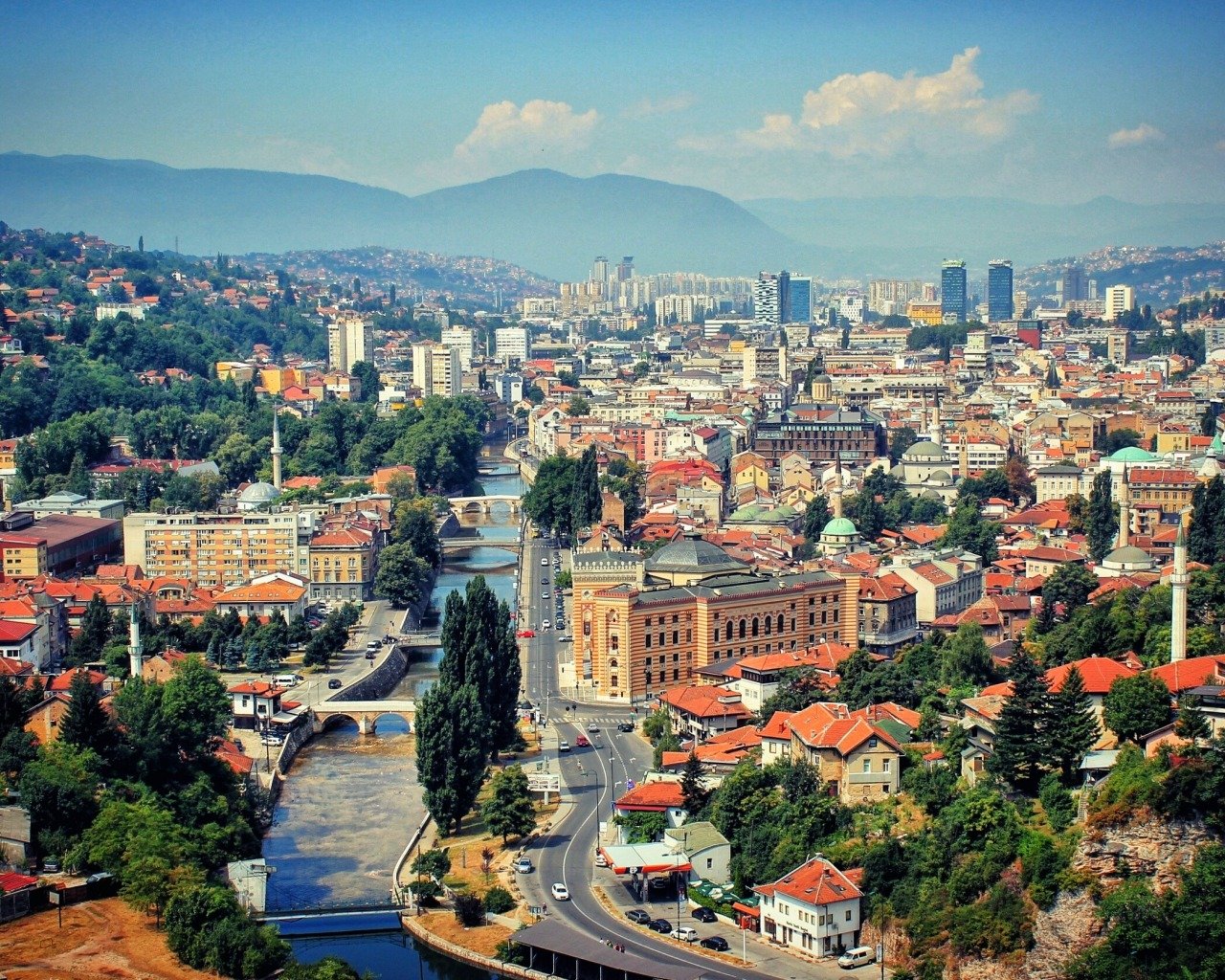 Sarajevo City HD Desktop Wallpaper 