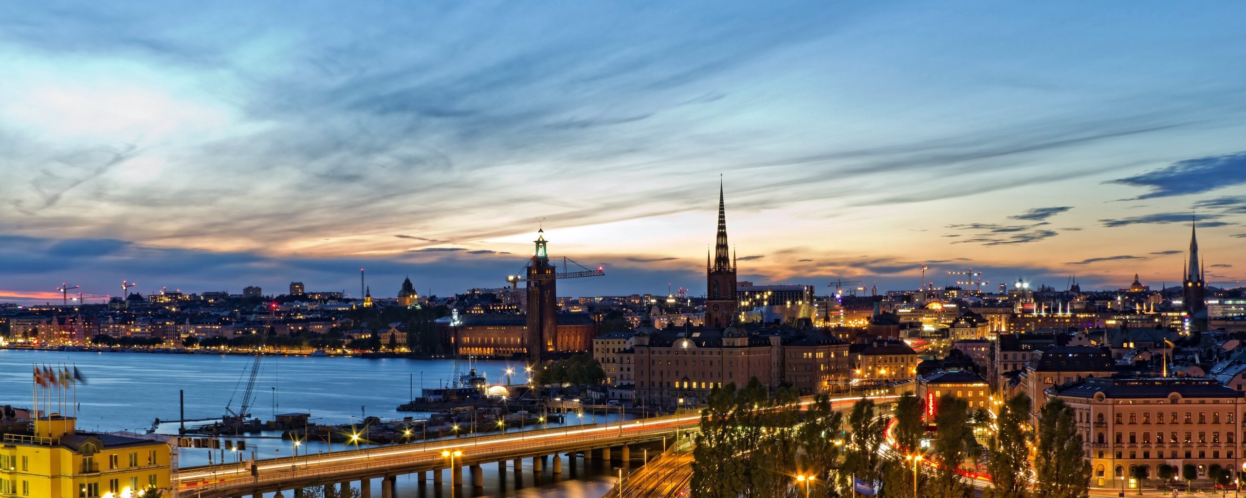 Stockholm Skyline Desktop Wallpaper 
