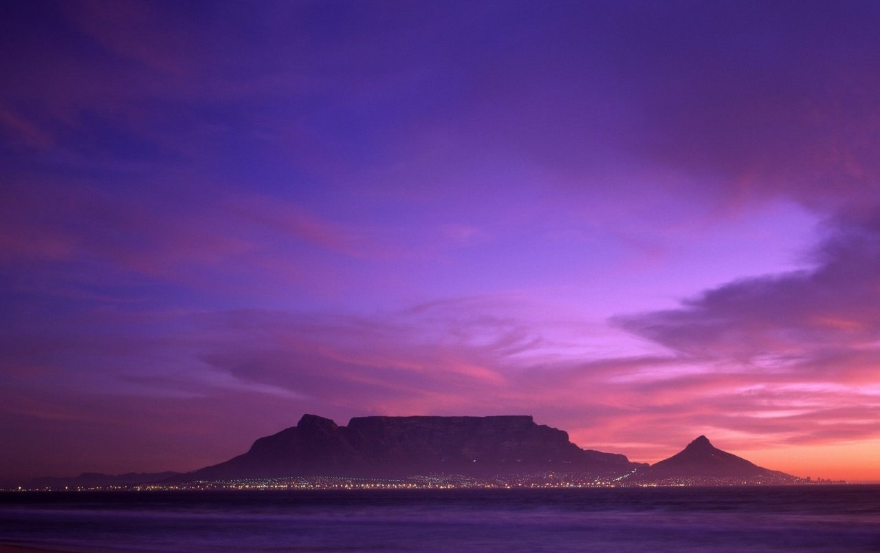 Table Mountain Nature Background Wallpaper 