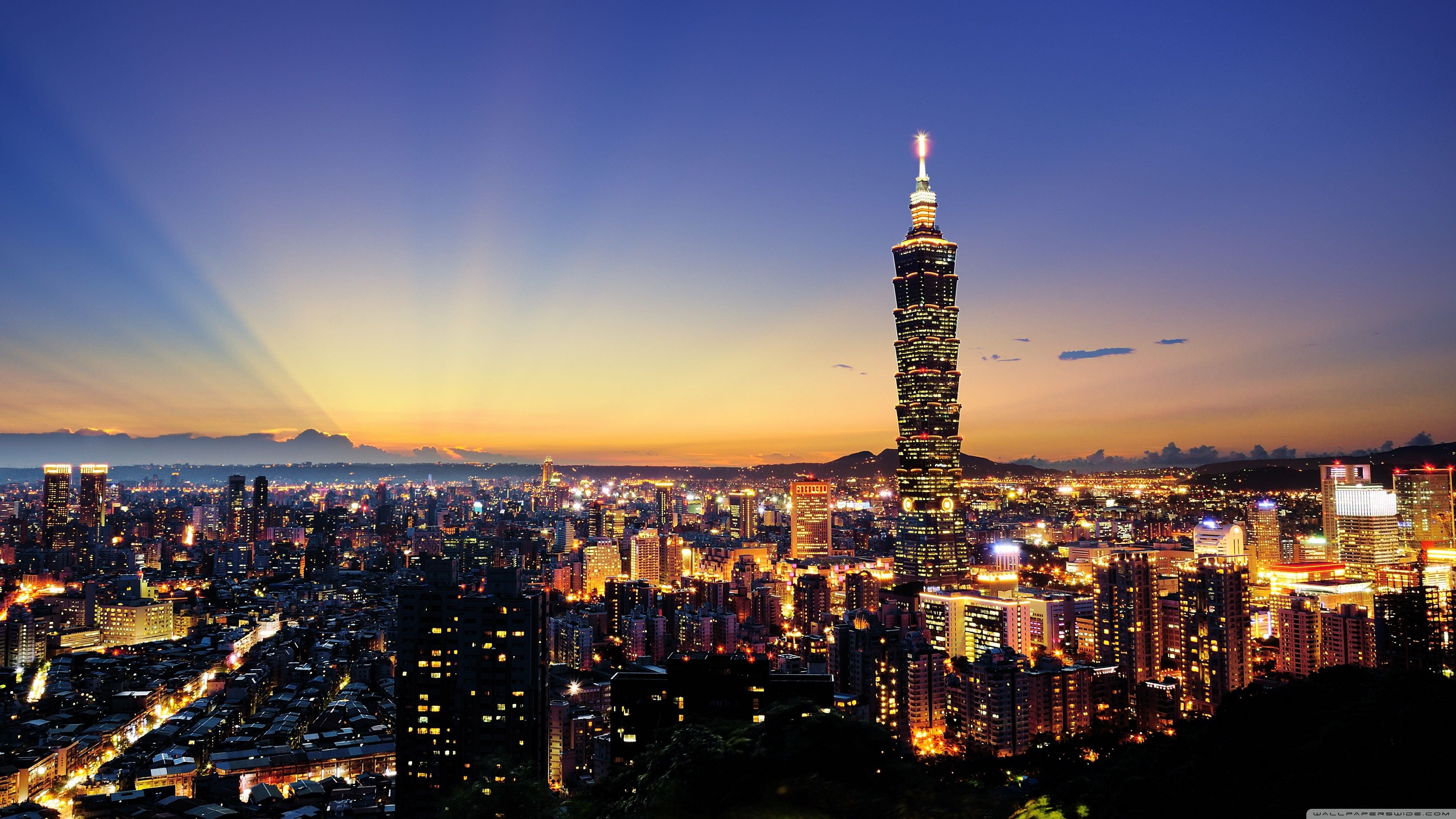 Taipei Skyline HD Wallpaper 