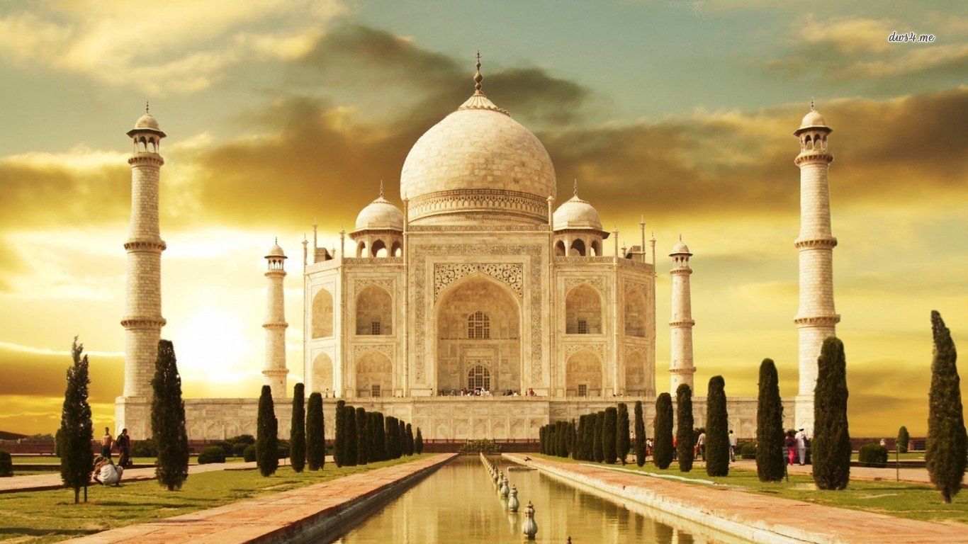 Taj Mahal HD Desktop Wallpaper 