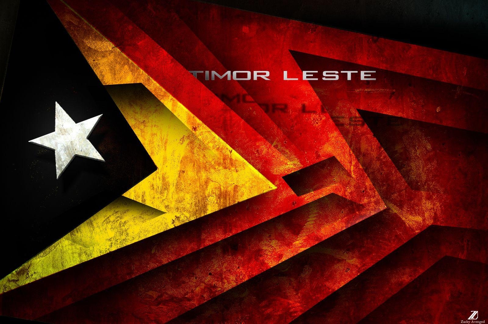 Timor Leste Flag Desktop Wallpaper 