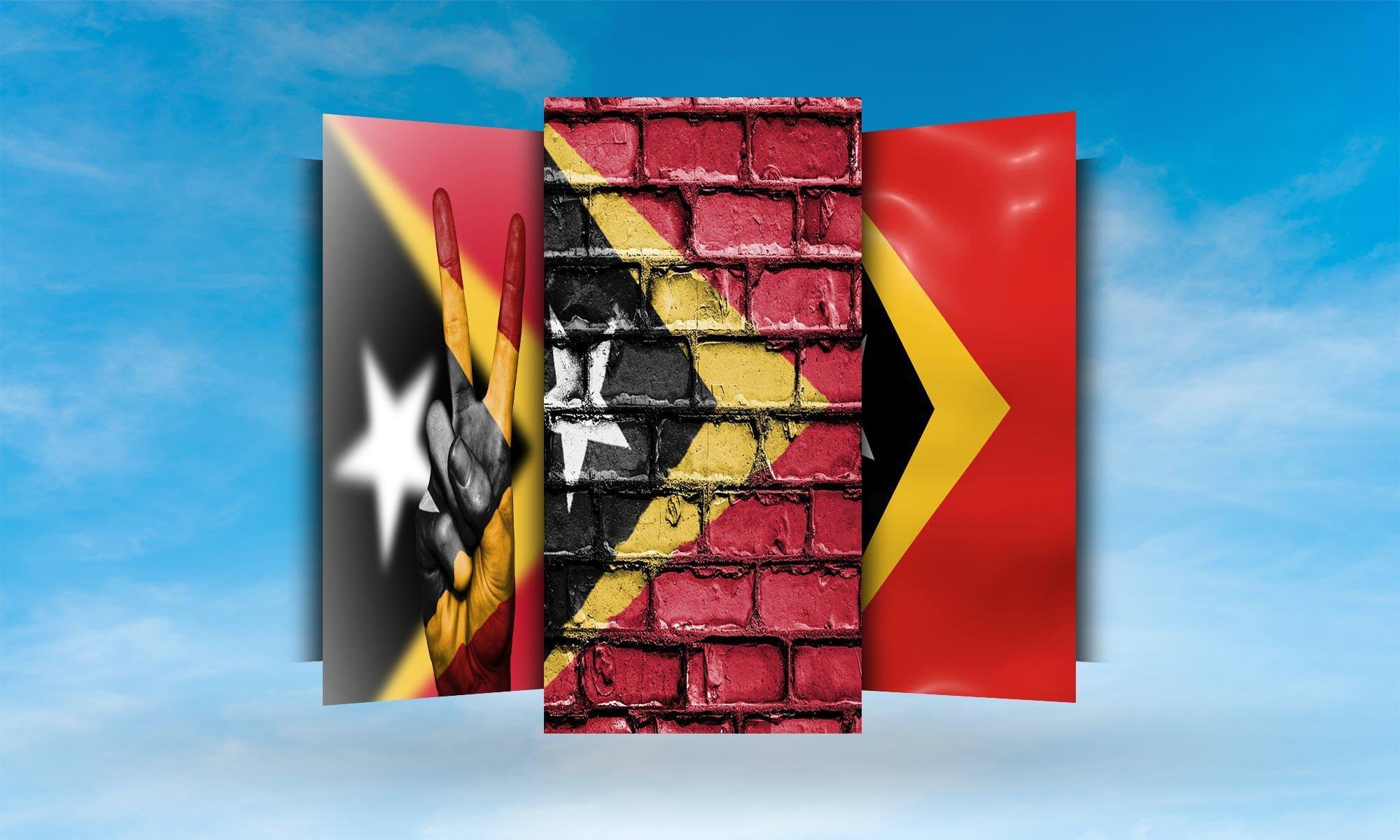Timor Leste Flag Wallpaper HD 