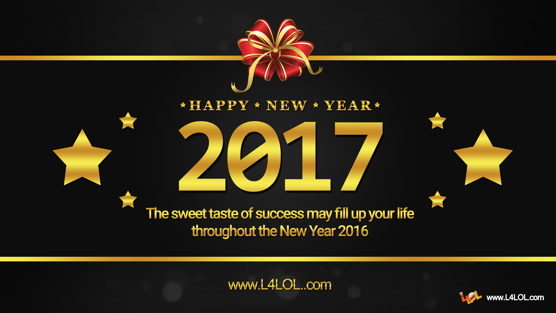 Happy New Year 2017 Logo Background Wallpaper 
