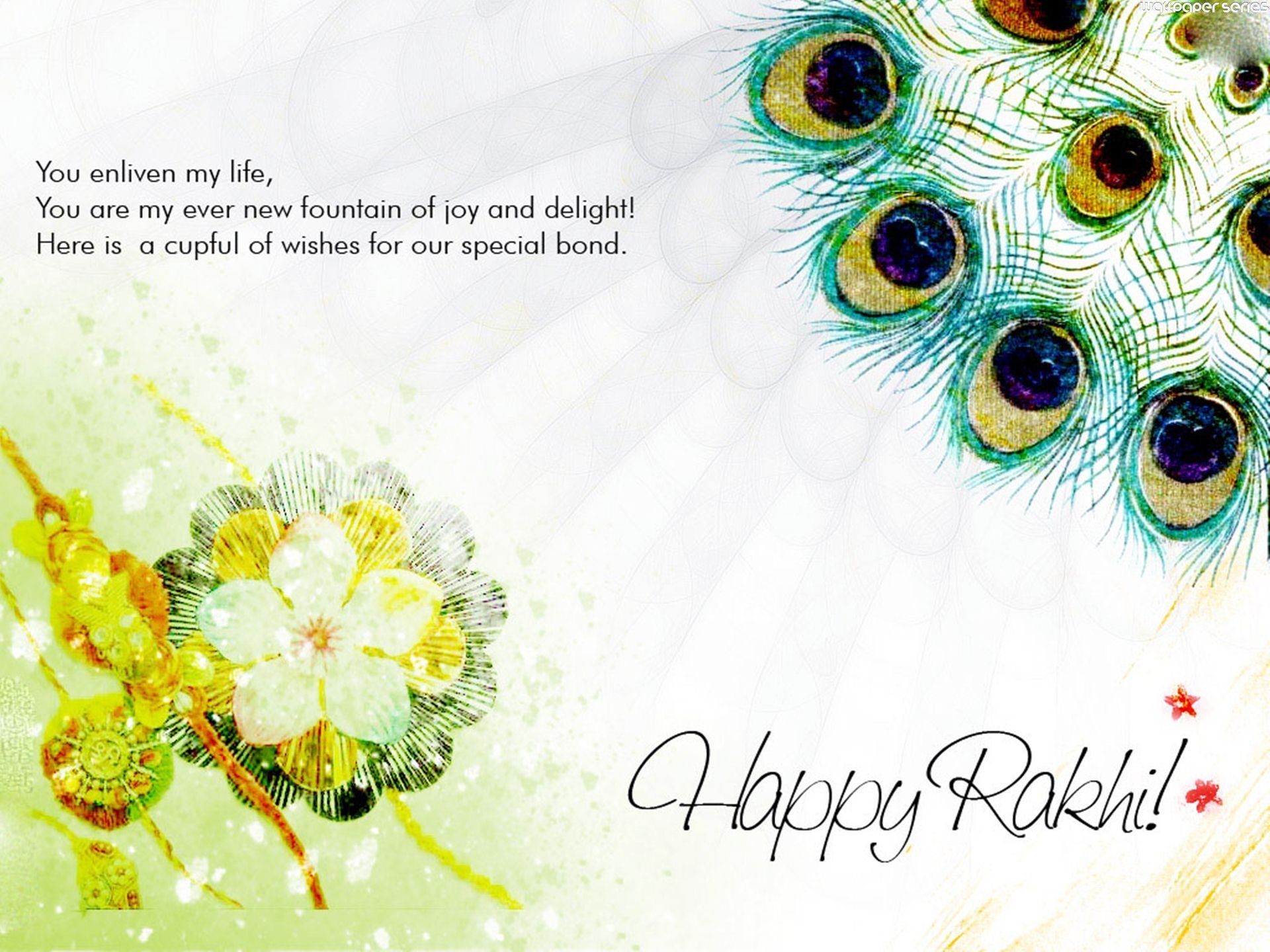 Happy Rakhi Raksha Bandhan Quotes Wallpaper 