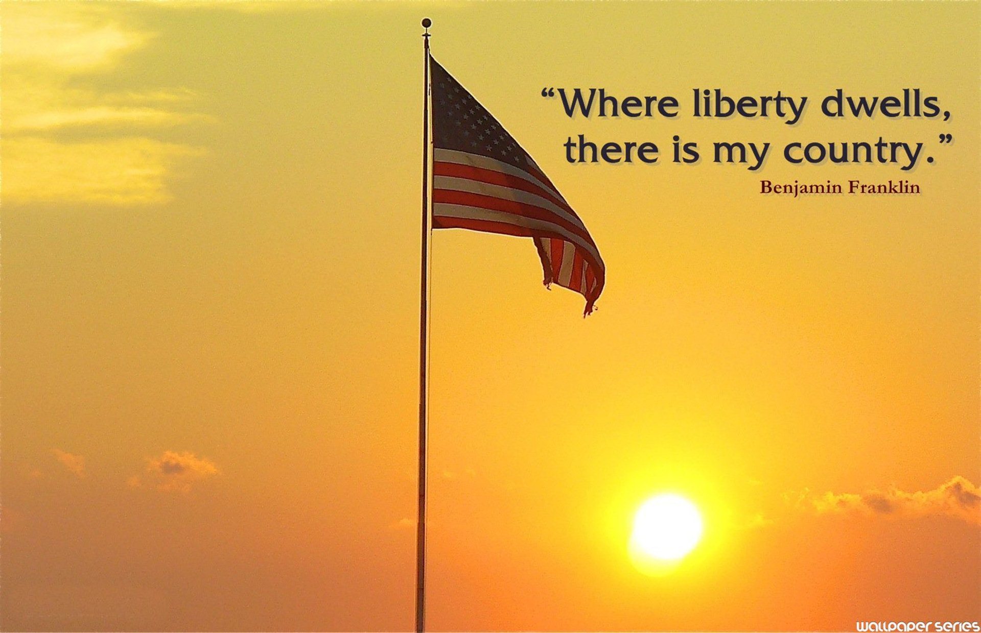 Independence Day America USA Liberty Dwells Quotes Wallpaper 